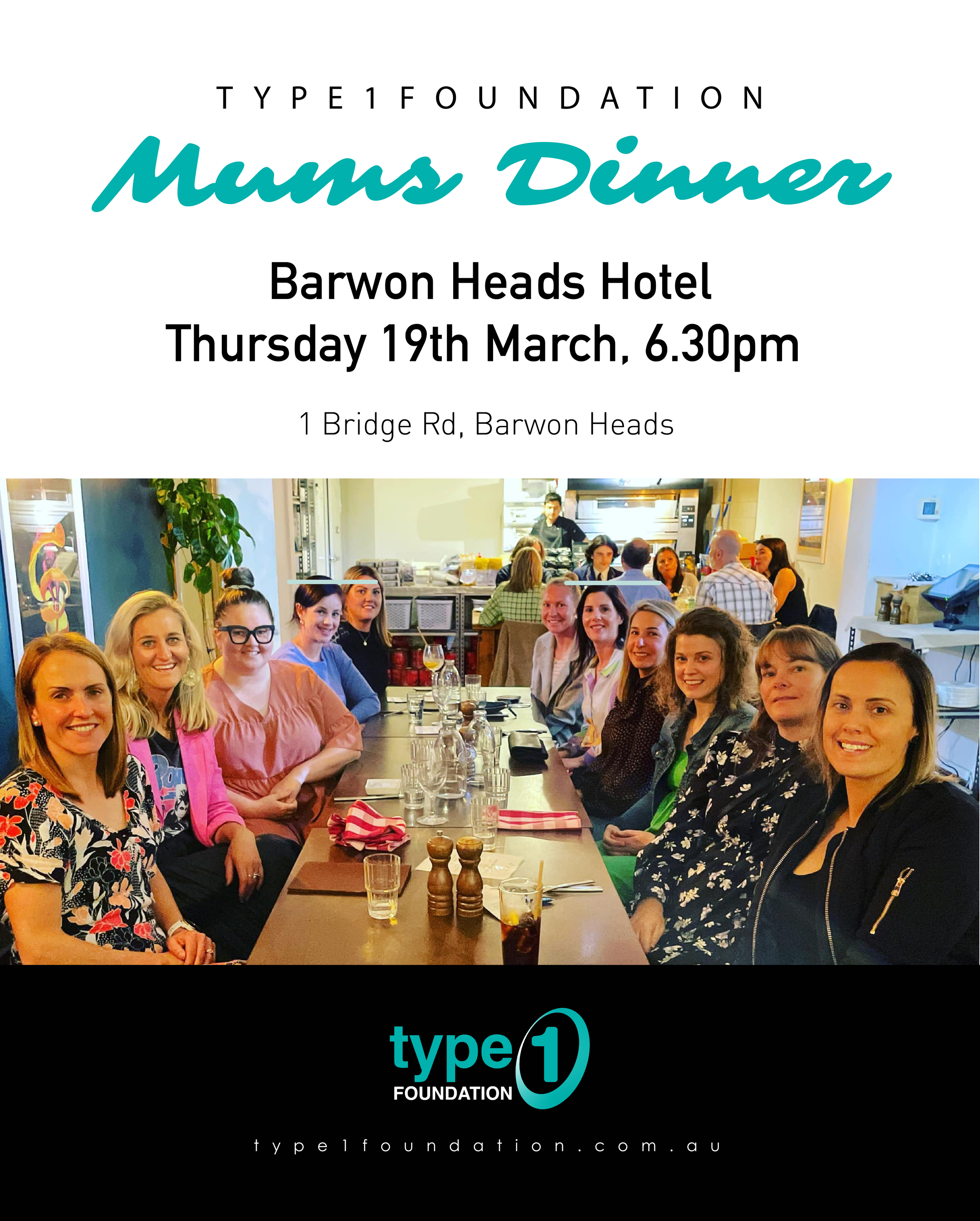 Type 1 Mums Dinner - Barwon Heads VIC