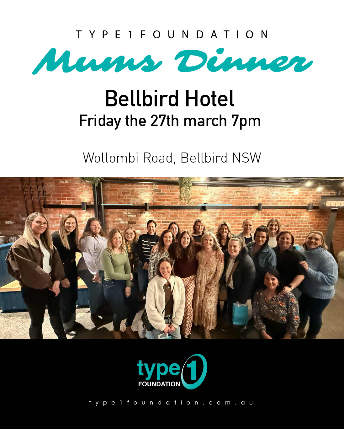 Type 1 Mums Dinner - Bellbird NSW