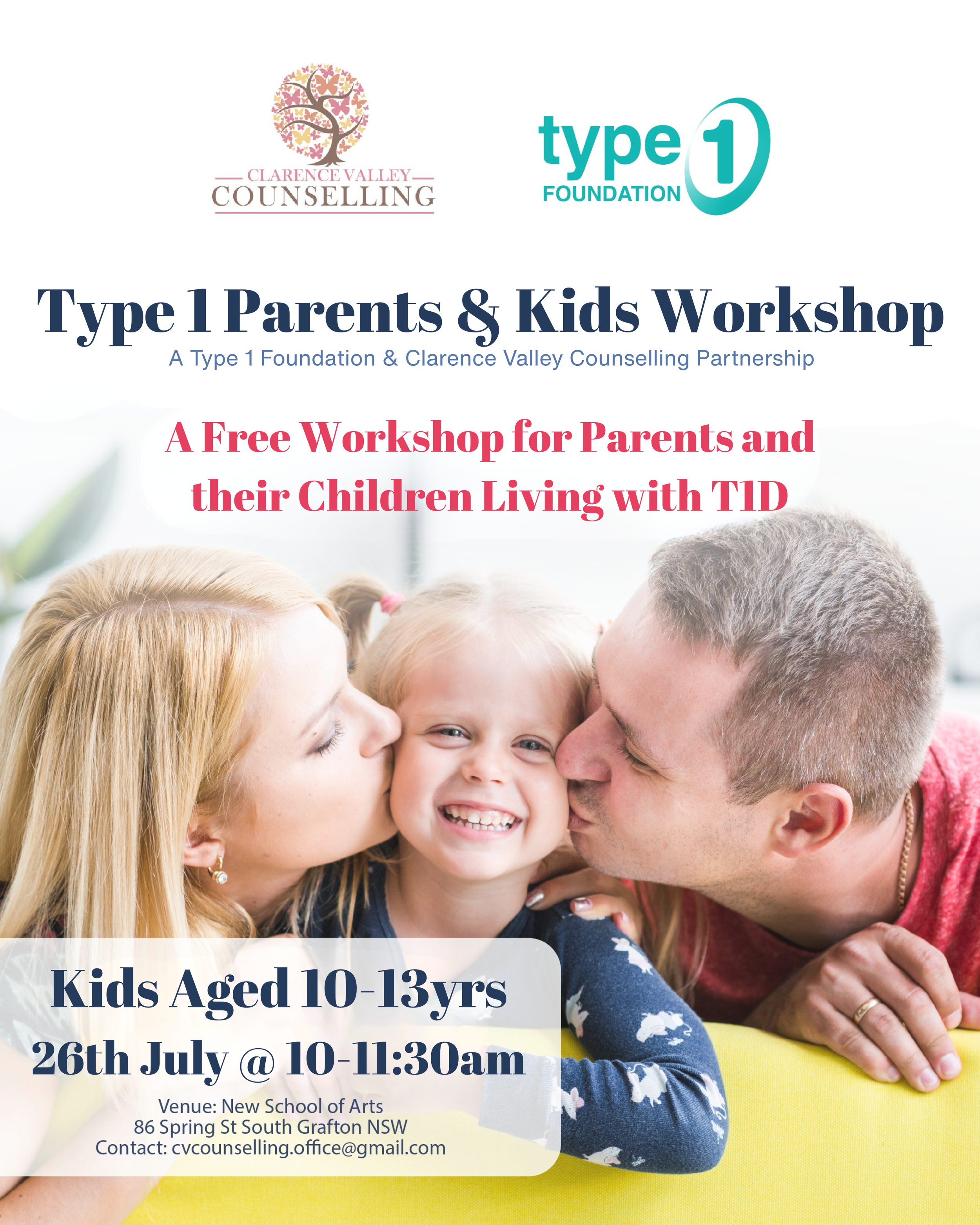 Clarence Valley Type 1 Parents &amp; Kids Workshop