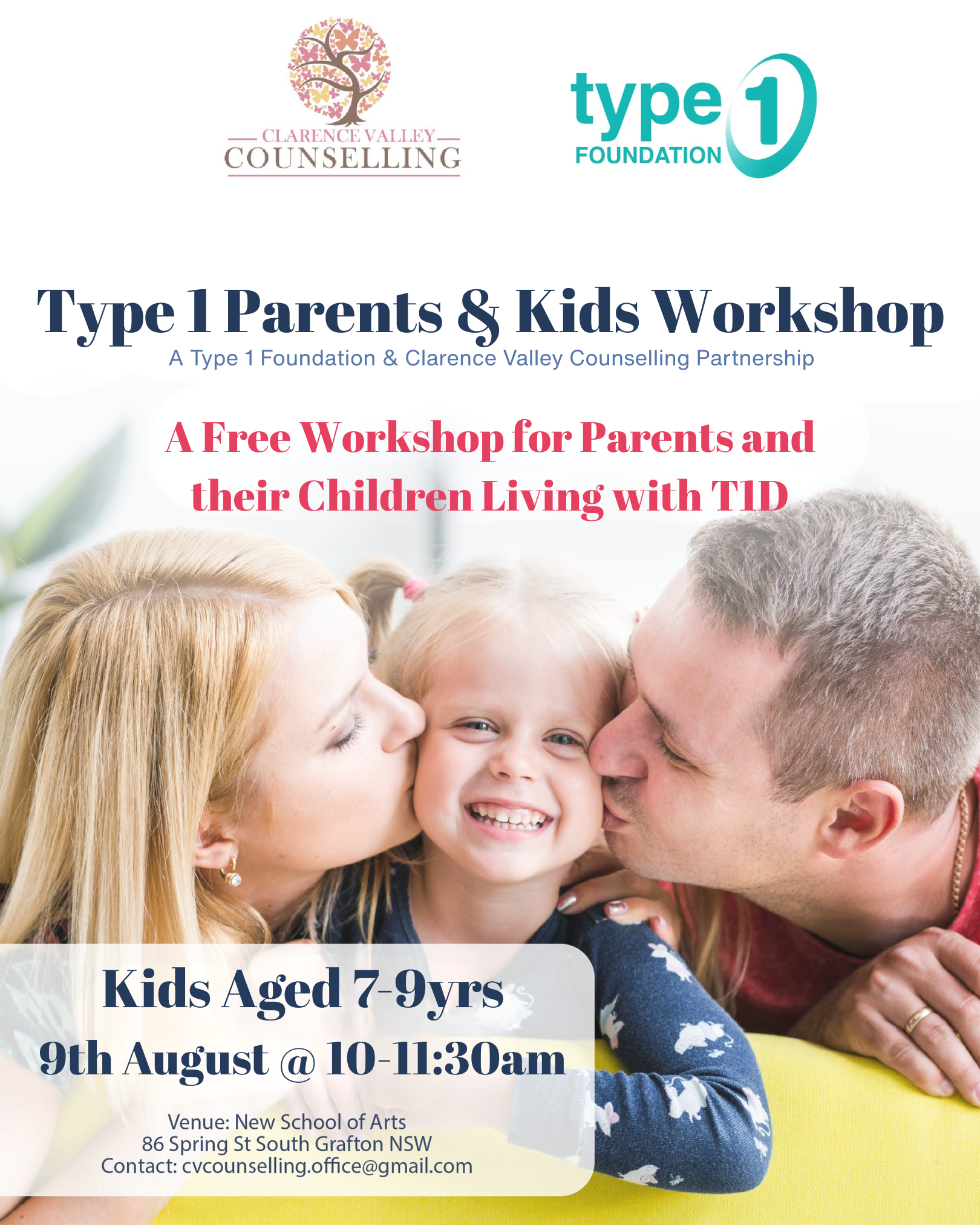 Clarence Valley Type 1 Parents &amp; Kids Workshop