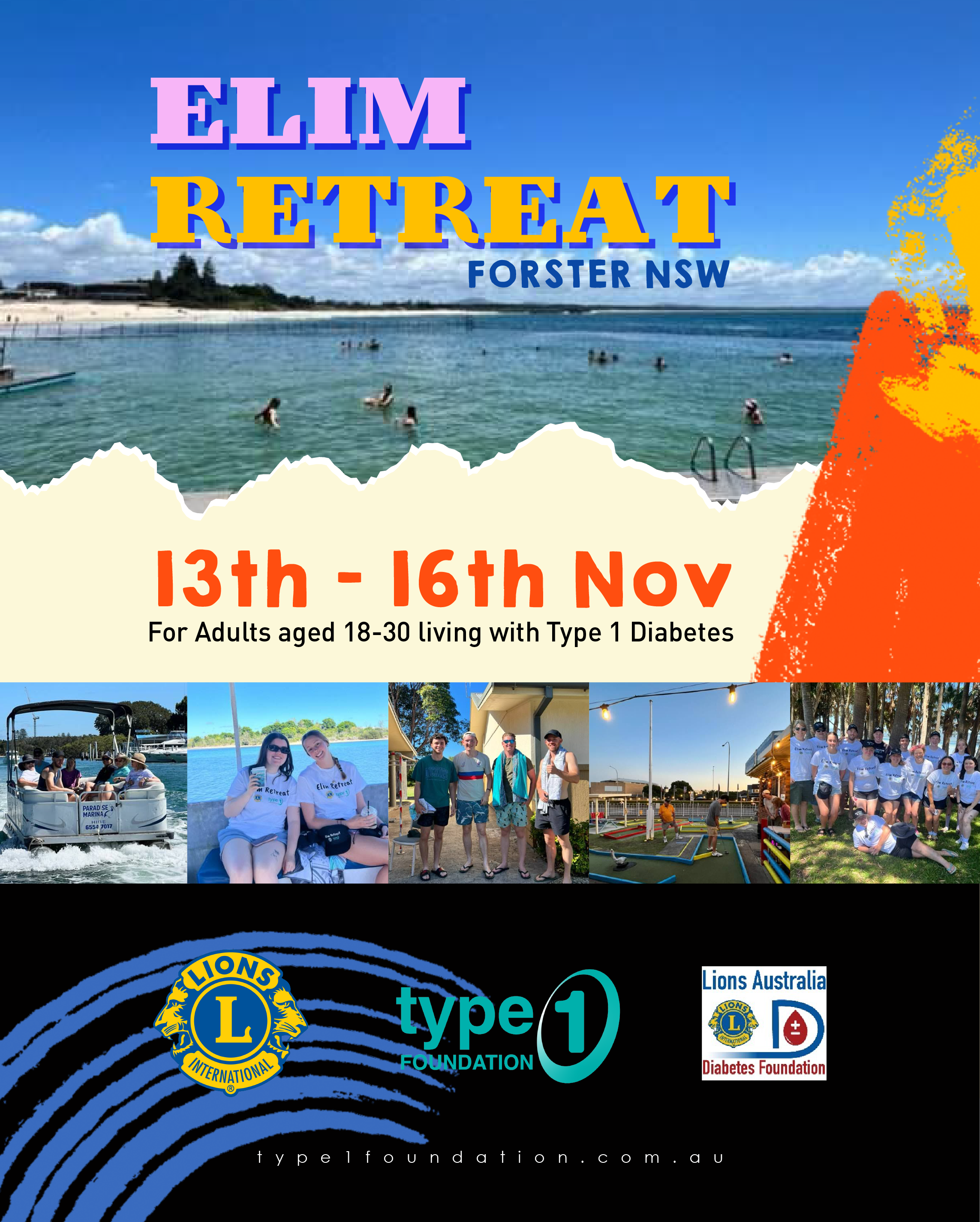 Type1 Adults Elim Retreat - Forster NSW