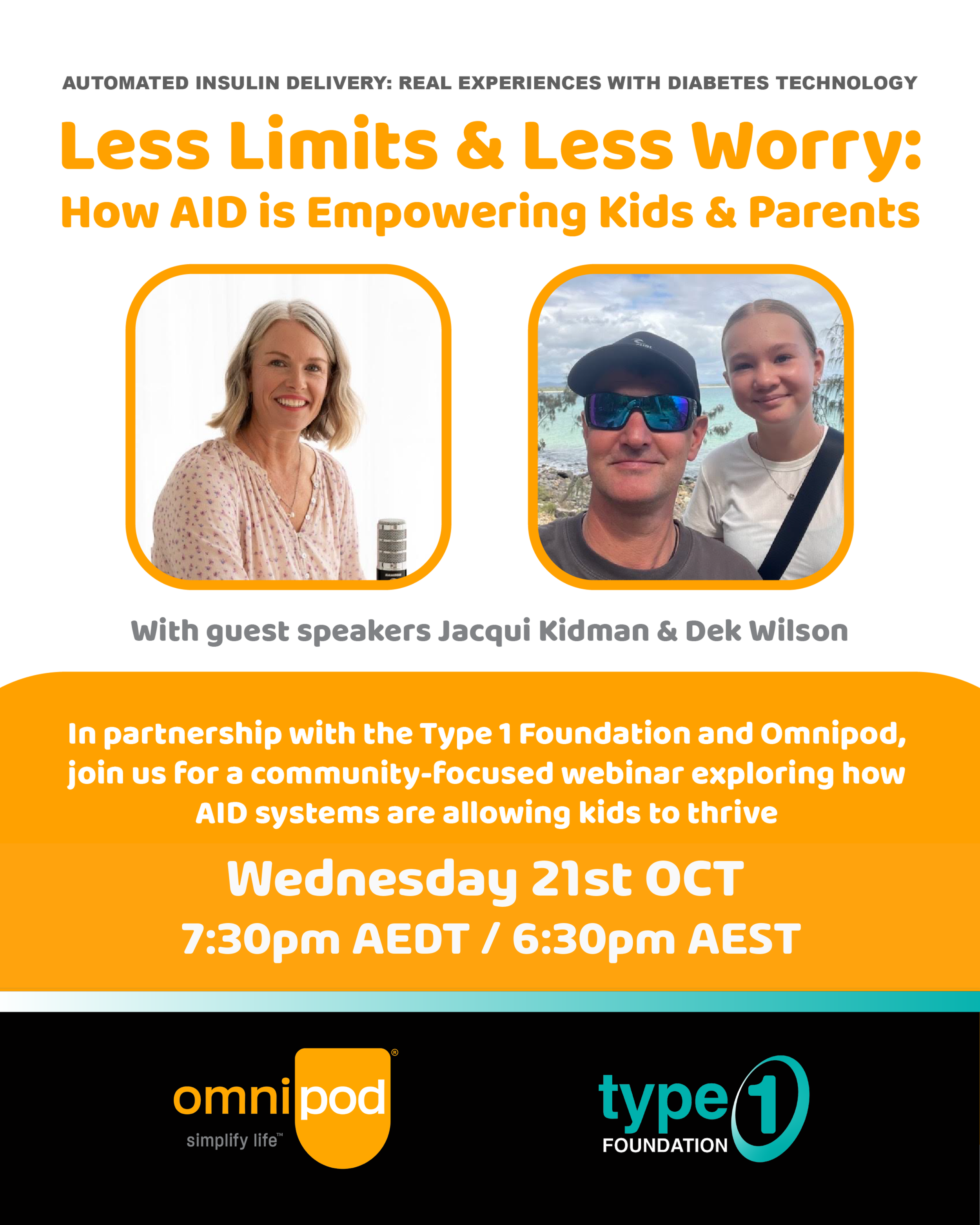 Less Limits and Less Worry: How AID is Empowering Kids and Parents - Webinar by Omnipod
