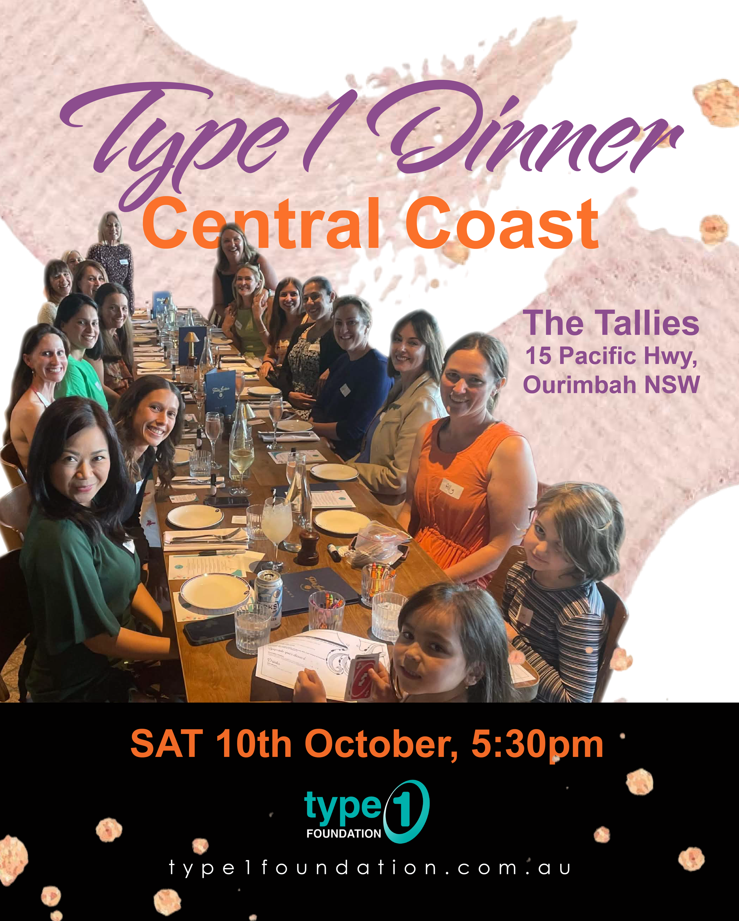 Type 1 Dinner - Central Coast NSW