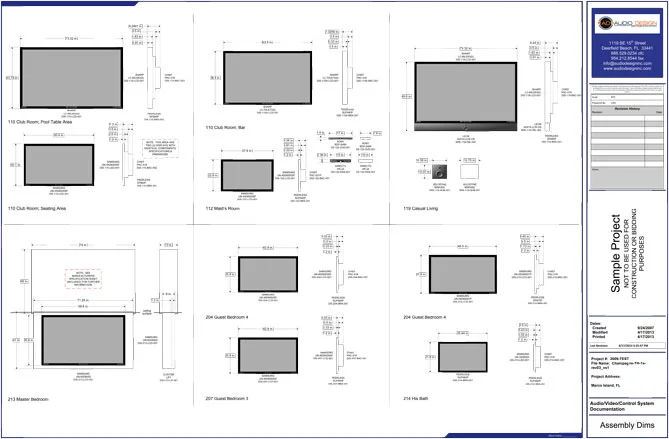 Display Dimensions Elevation
