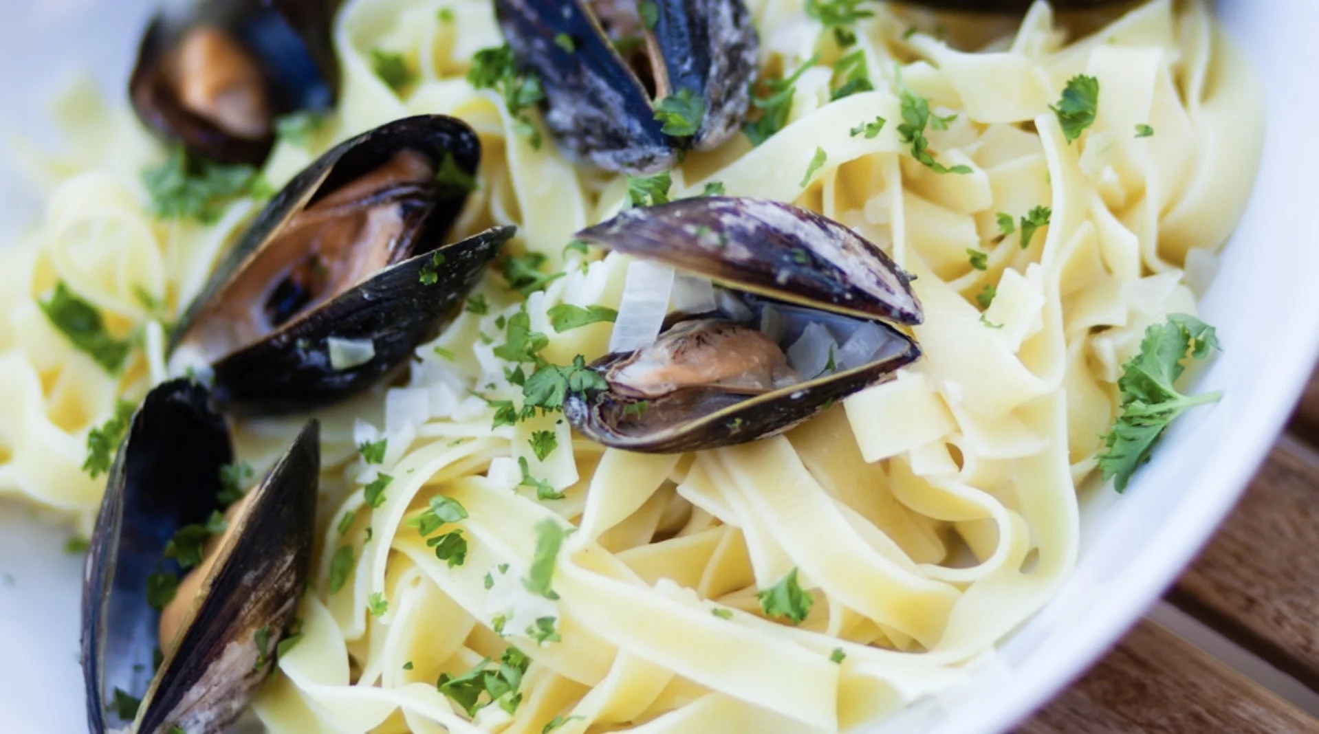 Pasta med blåskjell