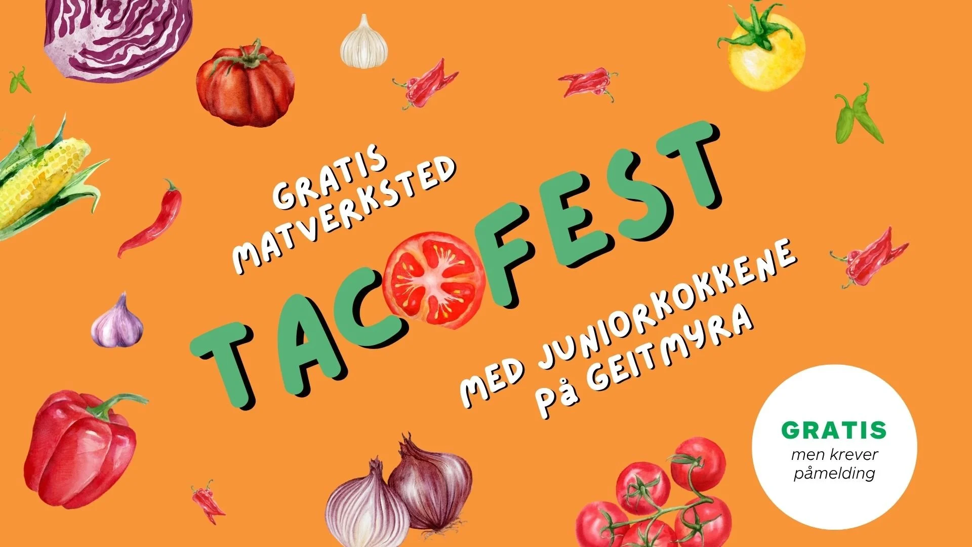 Gratis matverksted: Tacofest med juniorkokkene
