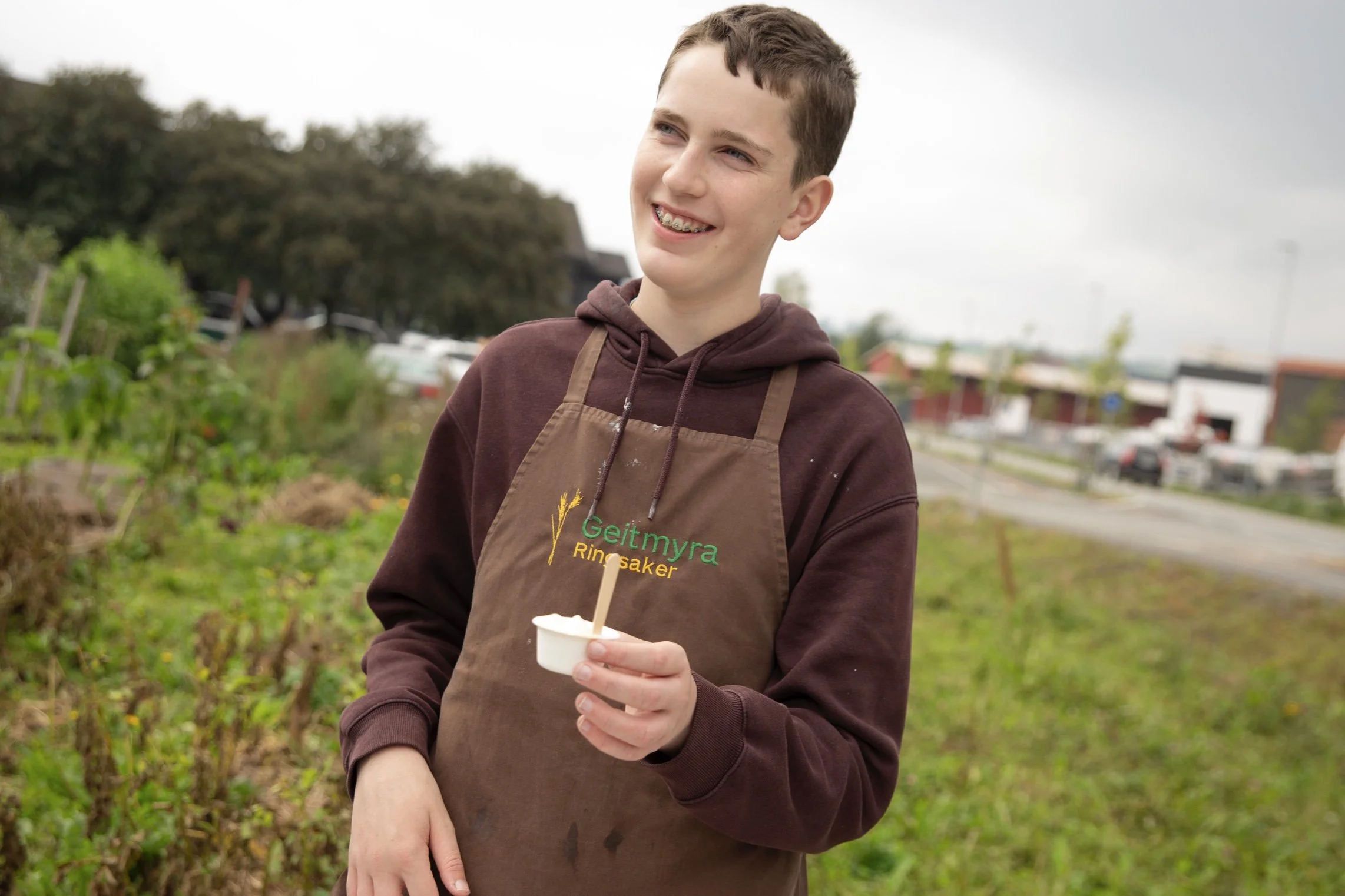 Honningis på menyen på Geitmyra