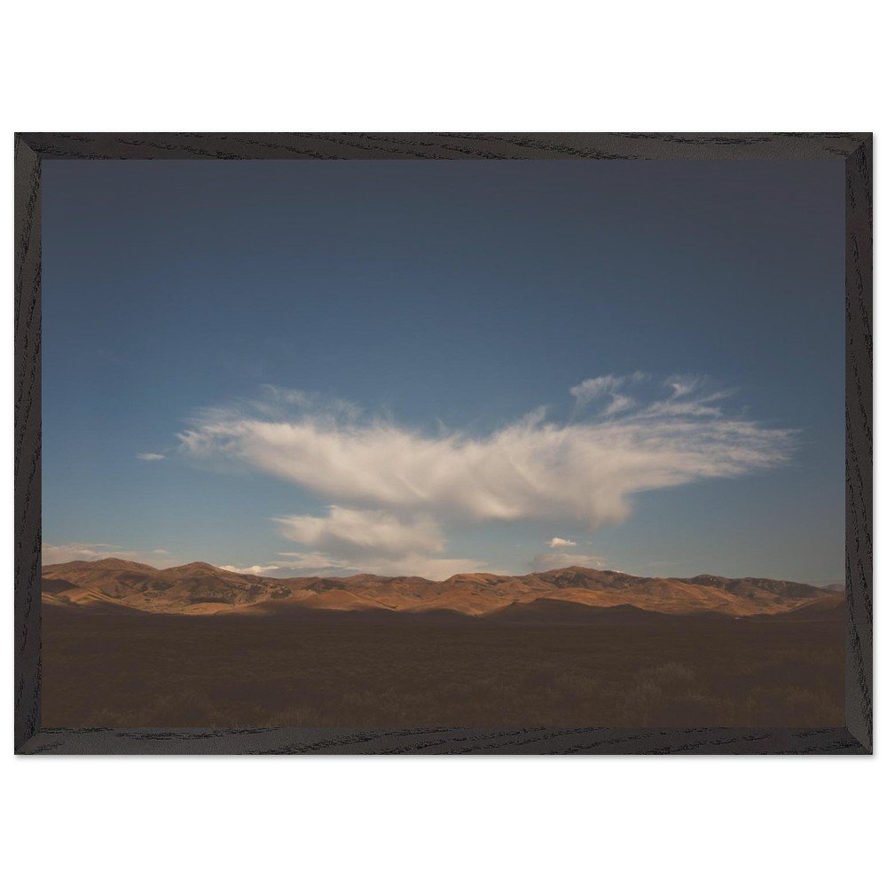 Cloud Over Oregon Landscape – Warm Earth Tones & Premium Quality