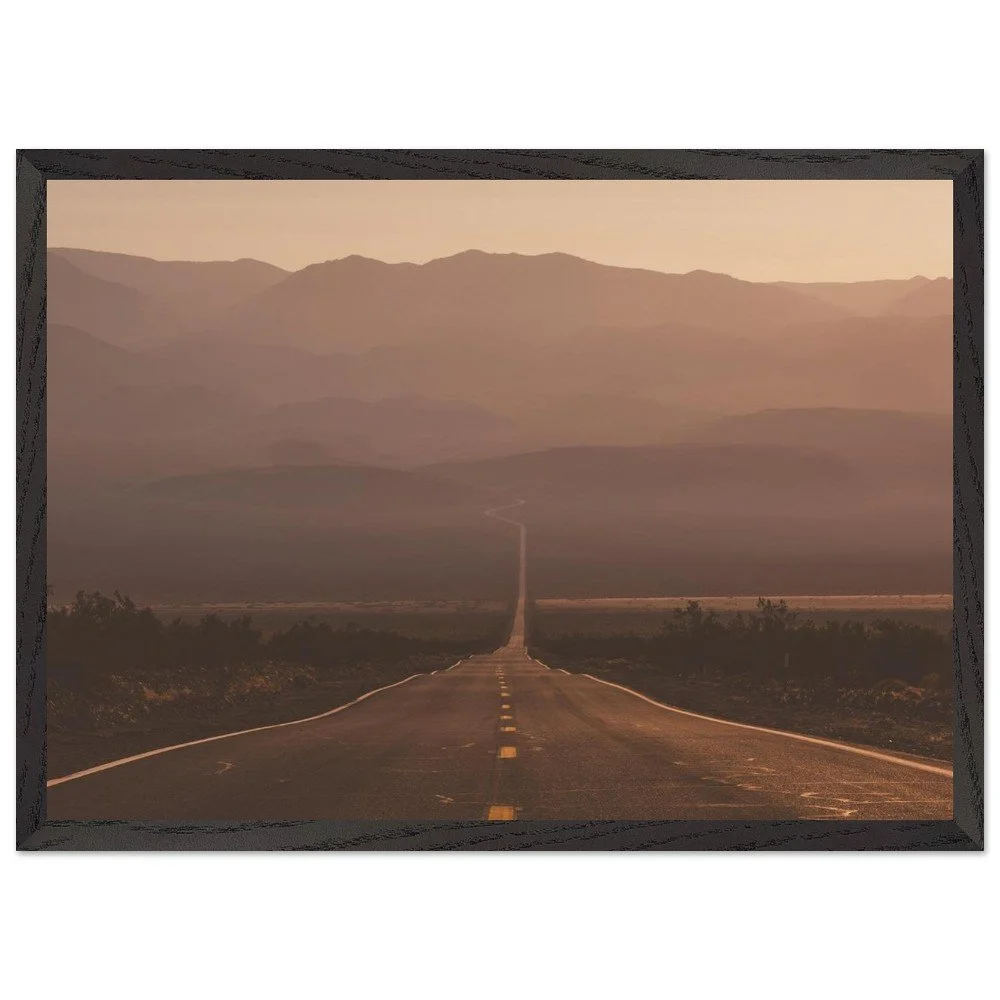 Road into Death Valley – Stunning Sunrise Road View