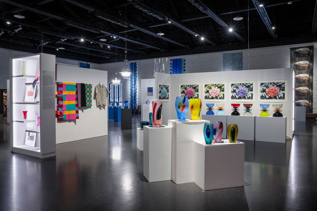 Yleiskuva Markku Pirin näyttelystä