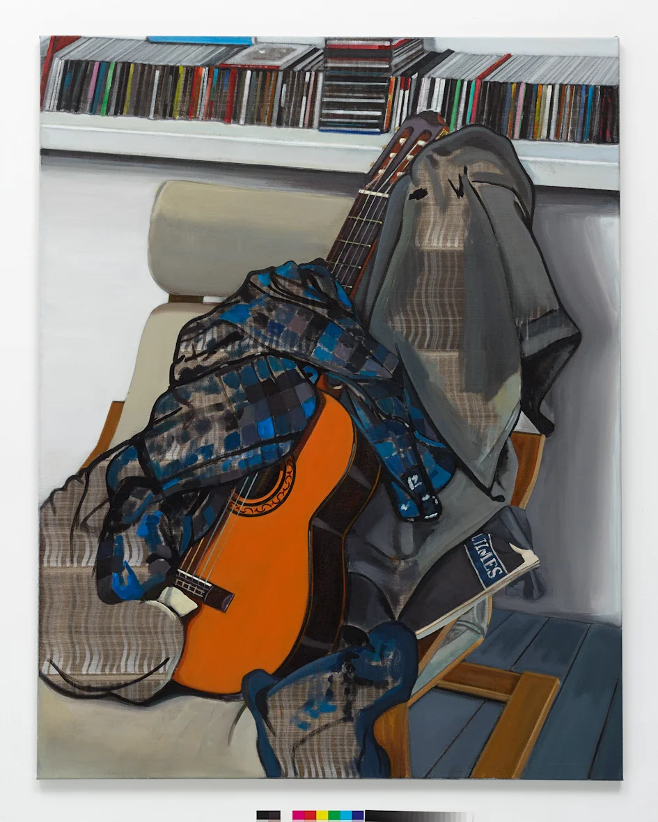   Studio Life 1   140 x 110 cm, acrylic and ink on linen, 2013 