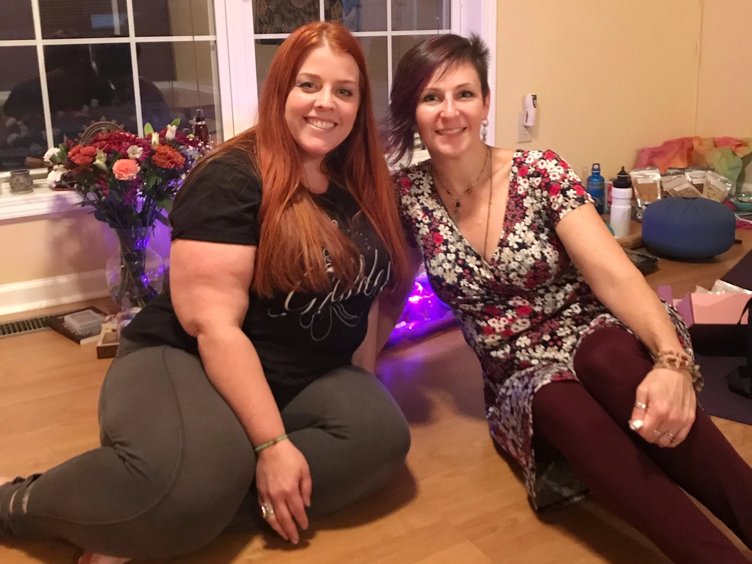 Katie and I at “Tending the Goddess Within” workshop.