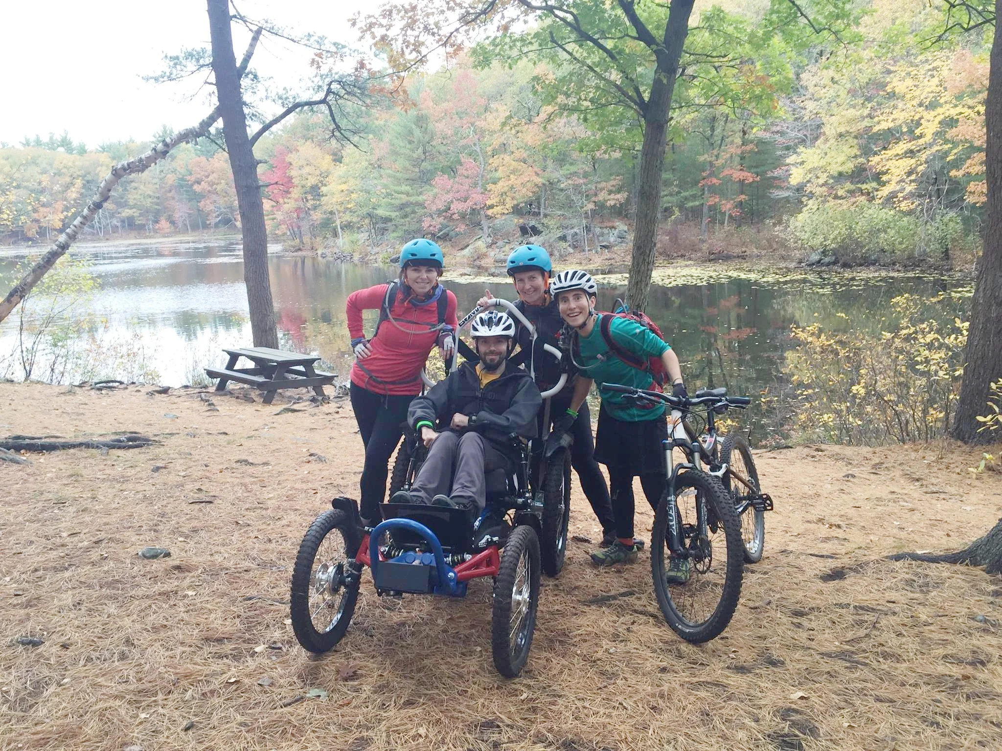 Ry now, using his BOMA7on the trails; Harold Parker 2016