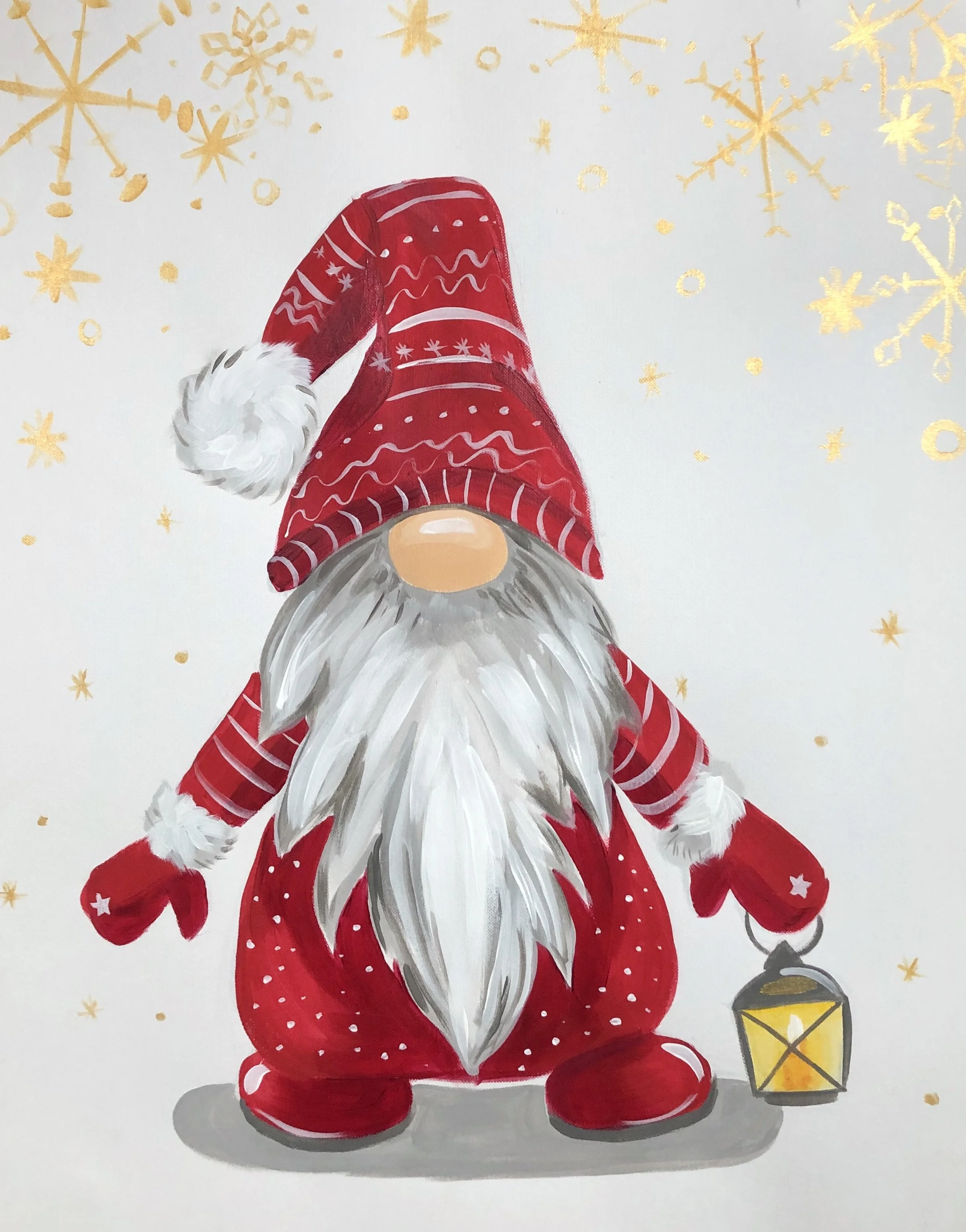 Let's Paint Festive Gnome