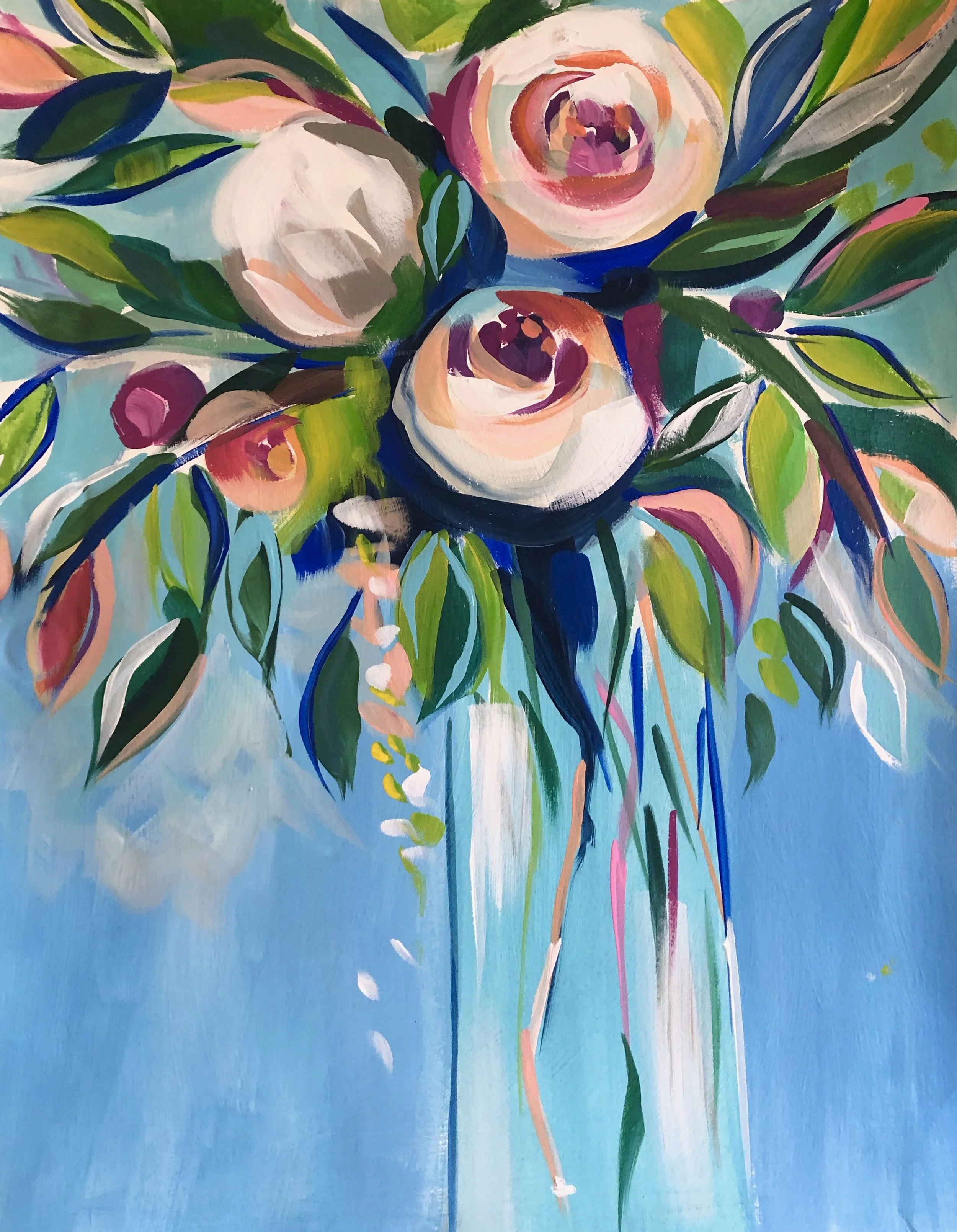 Let's Paint "Playful Peonies"