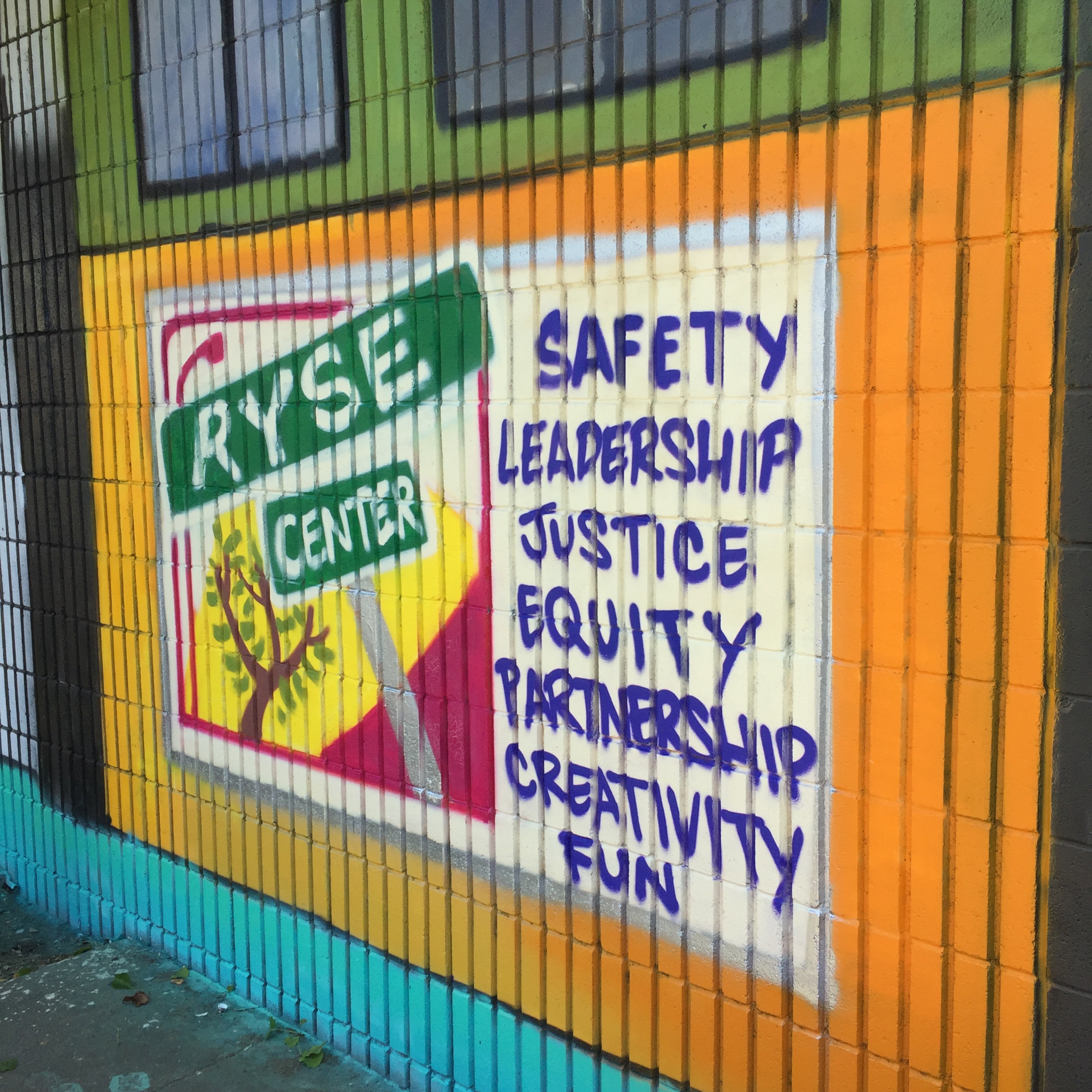 Community Mural at AC Transit's Richmond bus yard