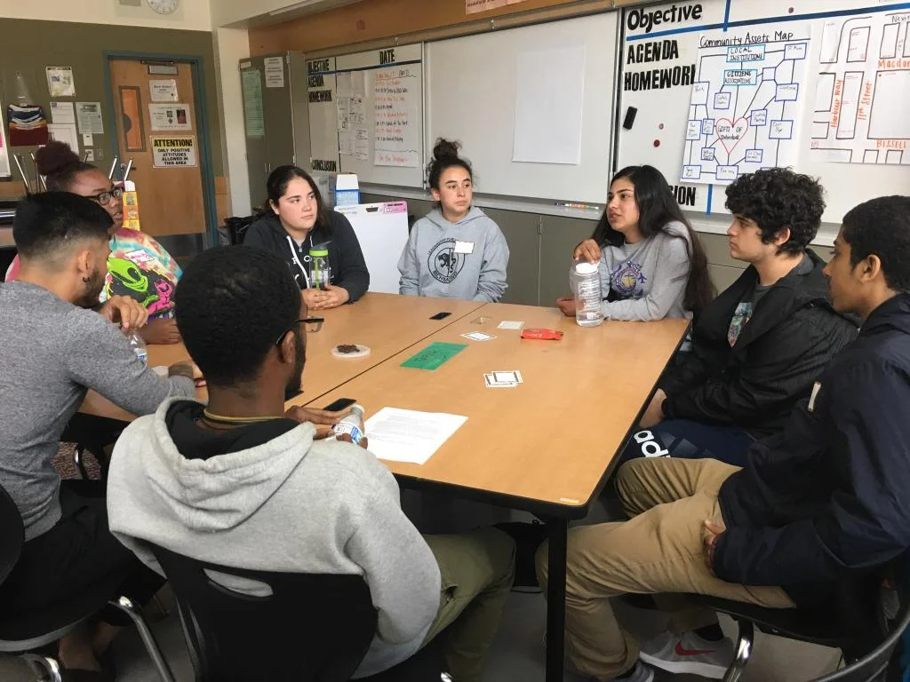 This past month, Tj hosted a workshop at Leadership Public School (LPS) as a safe space for high school students to discuss both the recent and historical gun violence in Richmond. Together, they discussed safety, what it means to them, and what it could be. This workshop was hosted through their Community Leadership Institute, following a visit to RYSE where LPS students engaged in RYSE programming in community heath, youth organizing, media arts and culture, and education and justice. LPS students also held one-on-one interviews with RYSE staff to learn more in these areas.