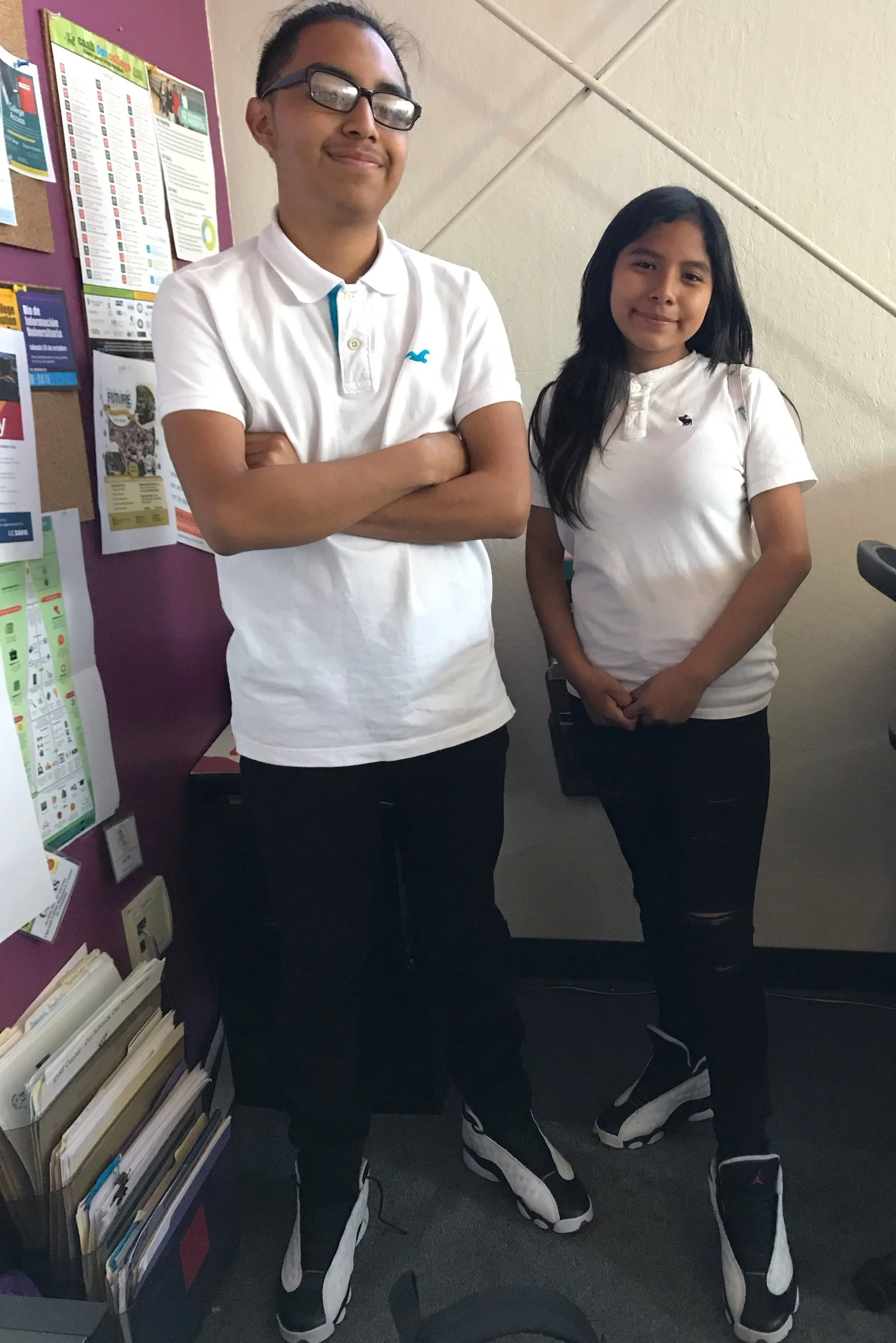 Clarisa (right) poses with Juan (left) in their Twin Day outfits during RYSE’s Spirt Week, as part of our month-long 10 year anniversary celebration!