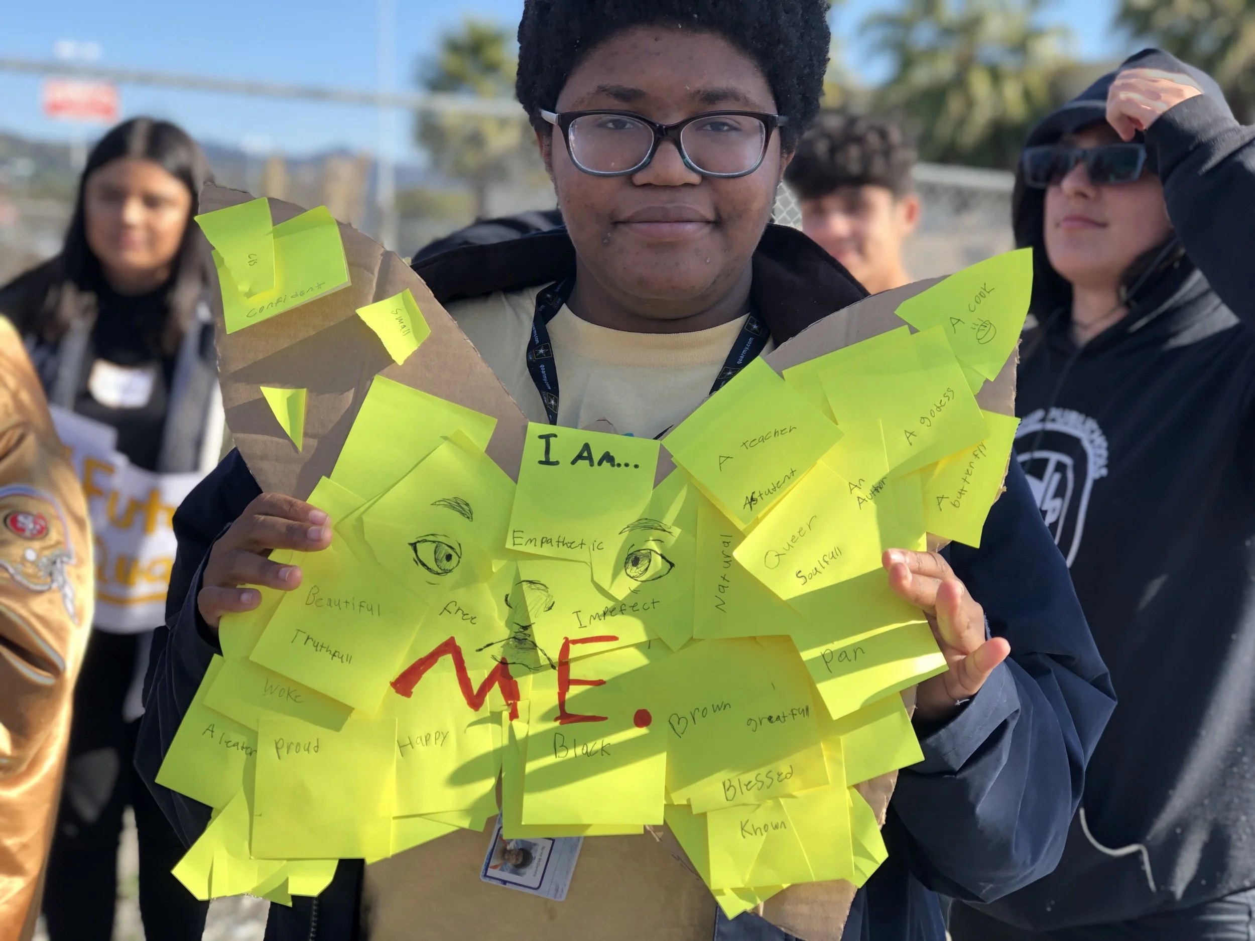 “I am Me.” Illustrator, voice actor, and poet Nyree will be performing a piece alongside fellow youth member Isaiah at the event.