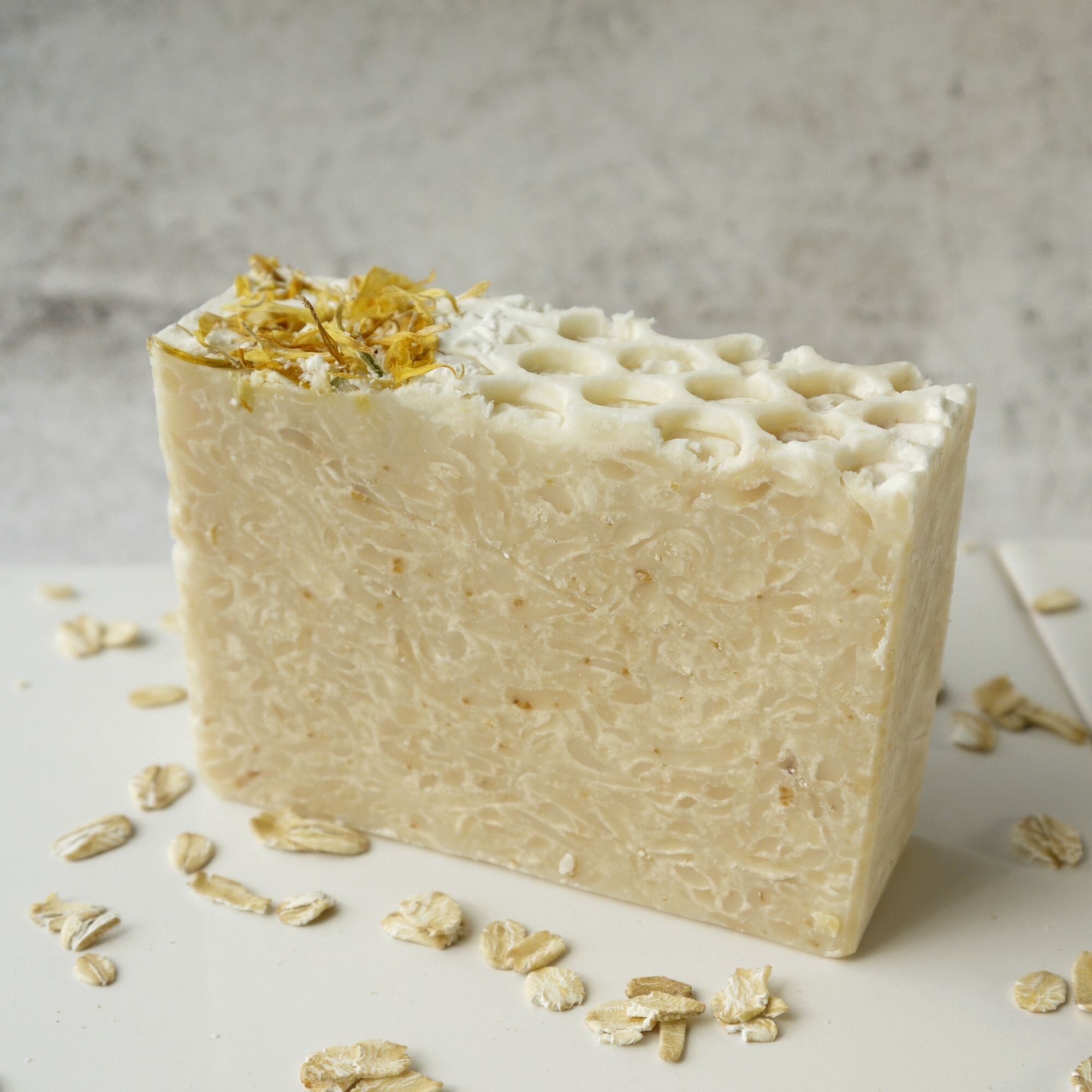 Almond Scented Honey &amp; Oatmeal Handmade Soap