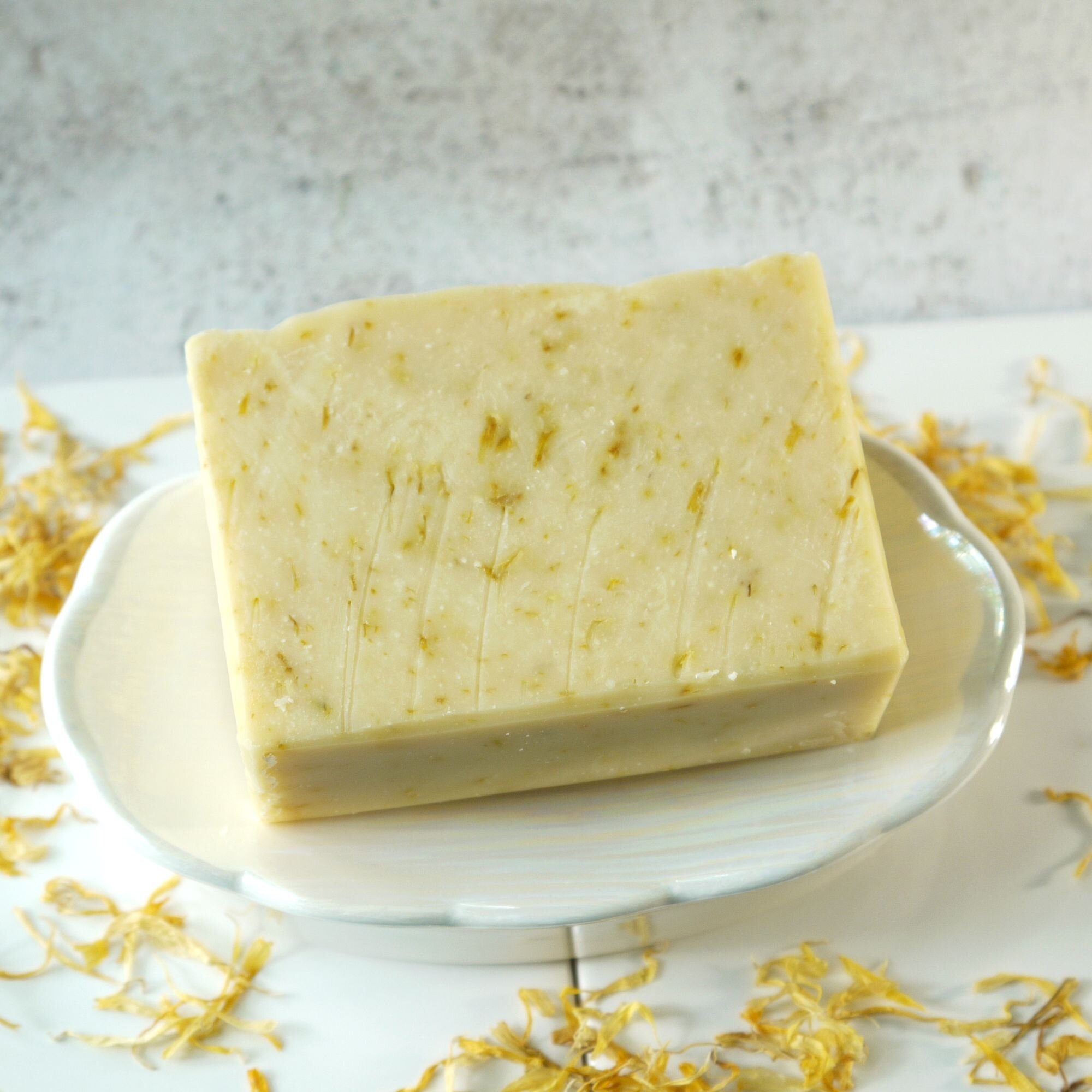 coconut oil calendula orange handmade soap gifts for women