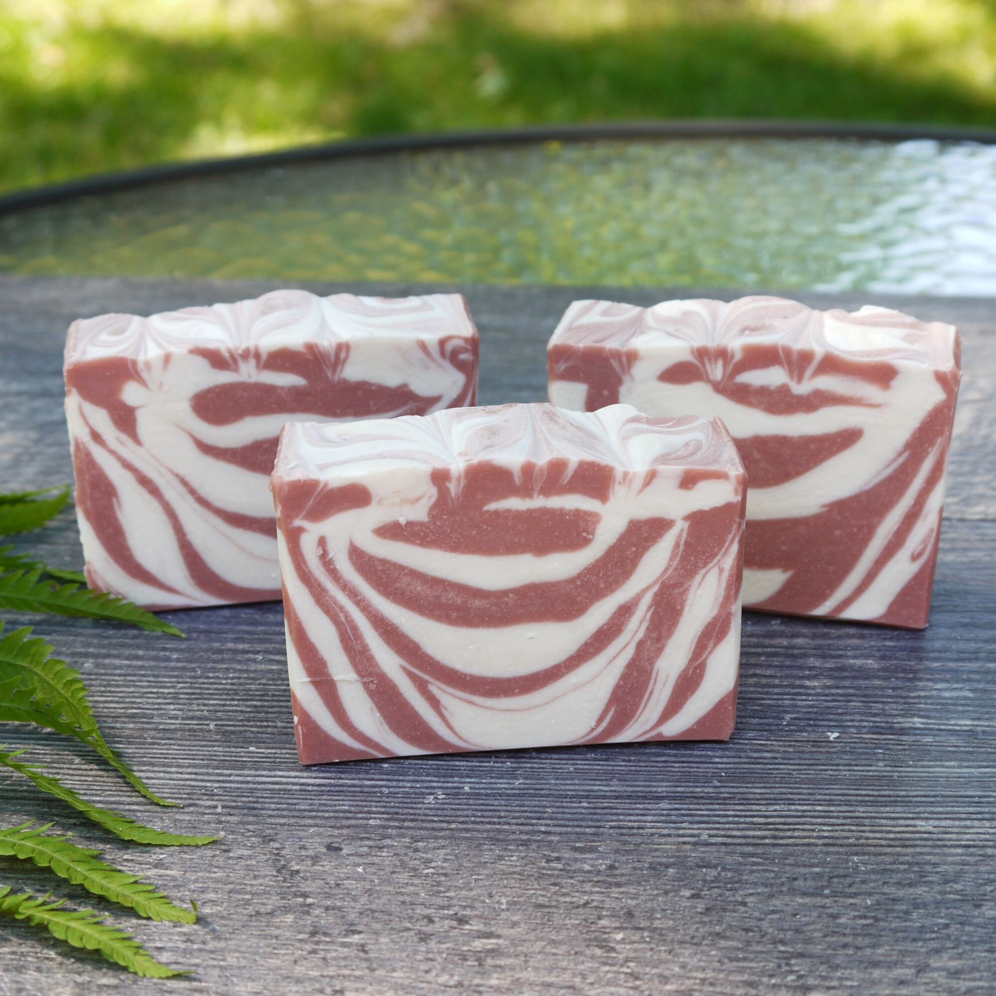 Pink Peony Rose Clay Artisan Handmade Soap
