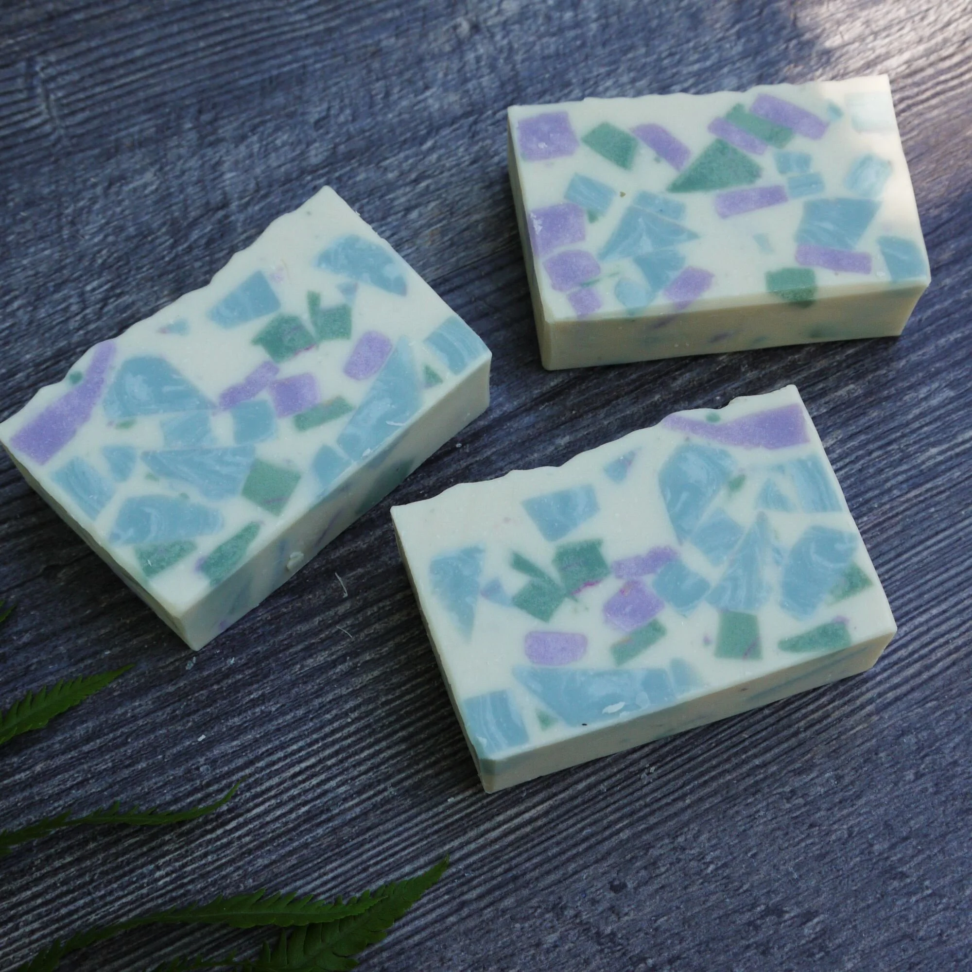Lavender Sage Terrazzo Handmade Vegan Palm Free Soap