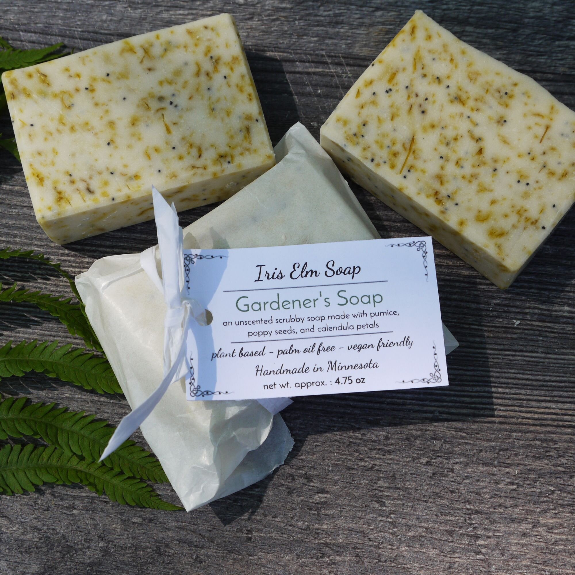 Unscented Scrubby Gardeners Handmade Soap