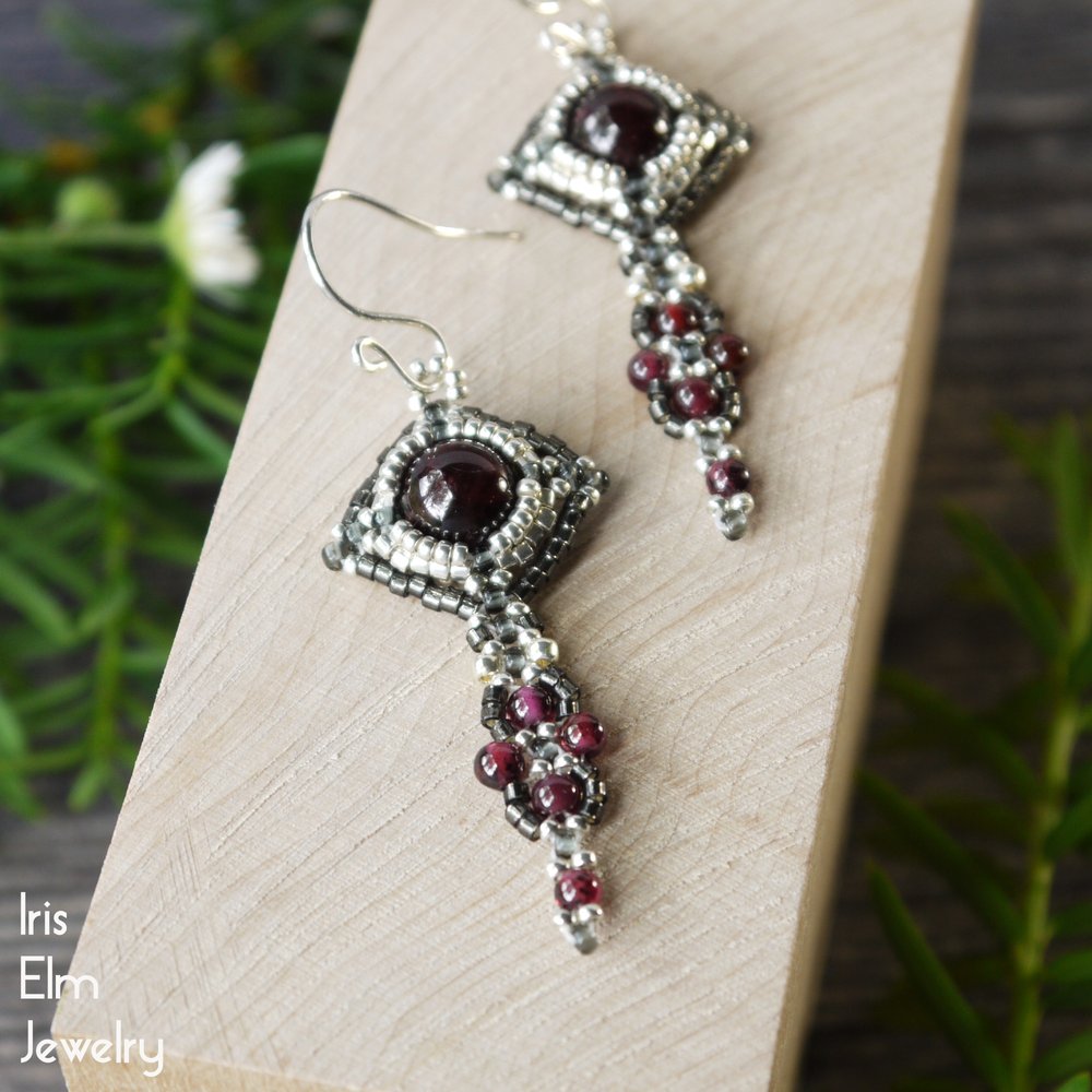 Bohemian Bedazzle - Red - Paparazzi Earrings