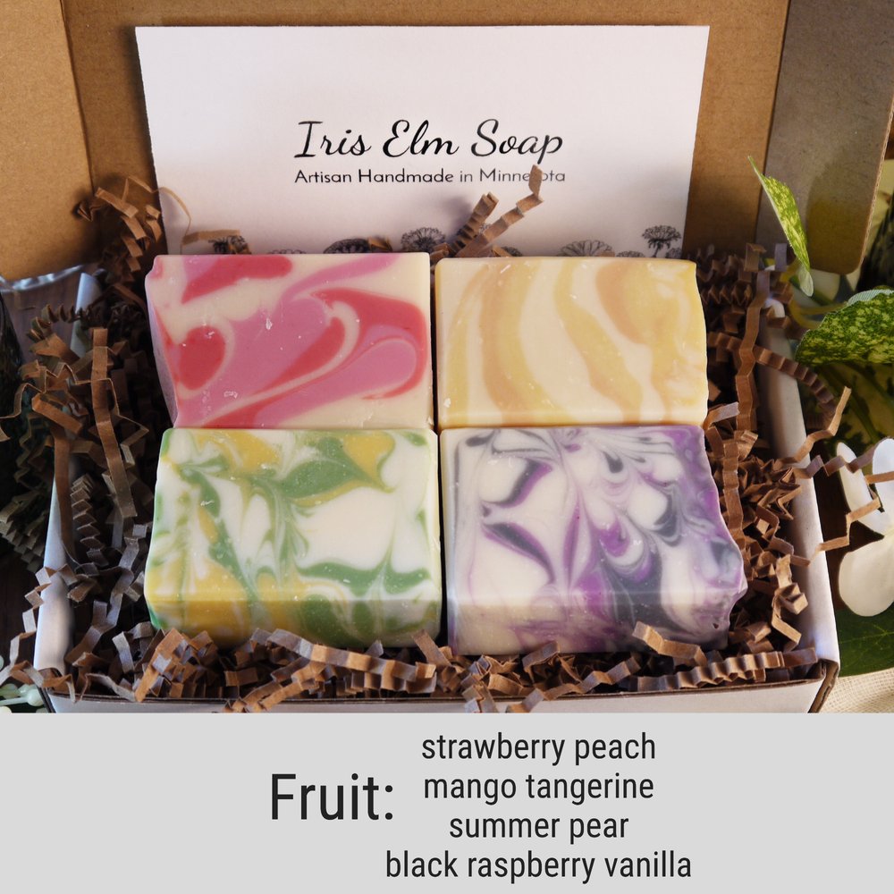 Fruity Natural Soap for Women - Handmade Artisan Soap Gift Set W Essen