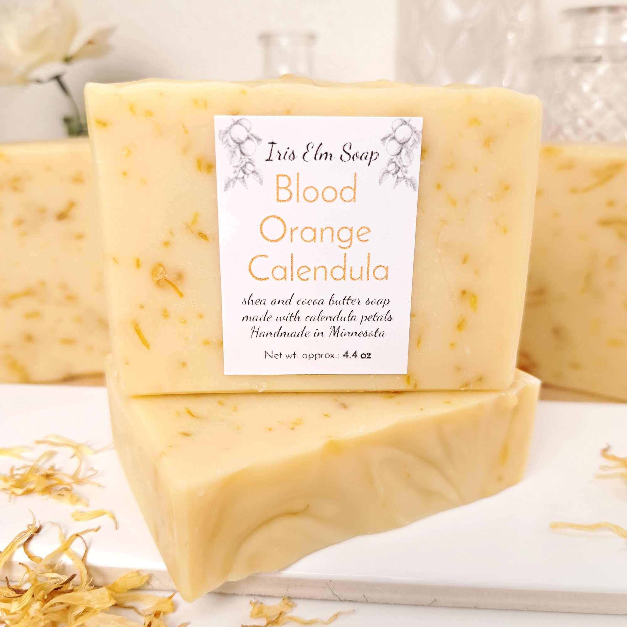 Blood Orange Calendula Vegan Handmade Soap