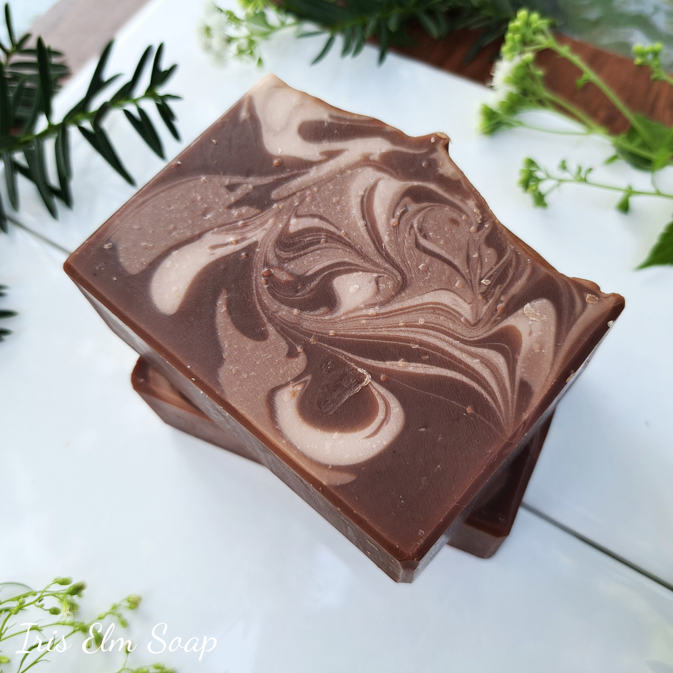 Vanilla Oatmeal Shea Butter Handmade Soap vegan cold process - Iris Elm Soap