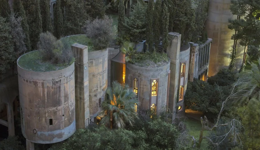 Cement Factory Turned Family Residence by Ricardo Bofill.