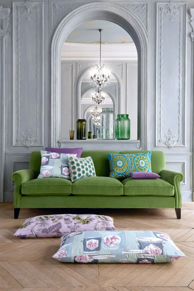 Manuel Canovas - Samira Collection. Don’t you just love the large pillows?