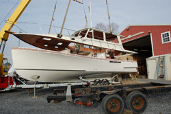 Installation of Painted Deck to Hull