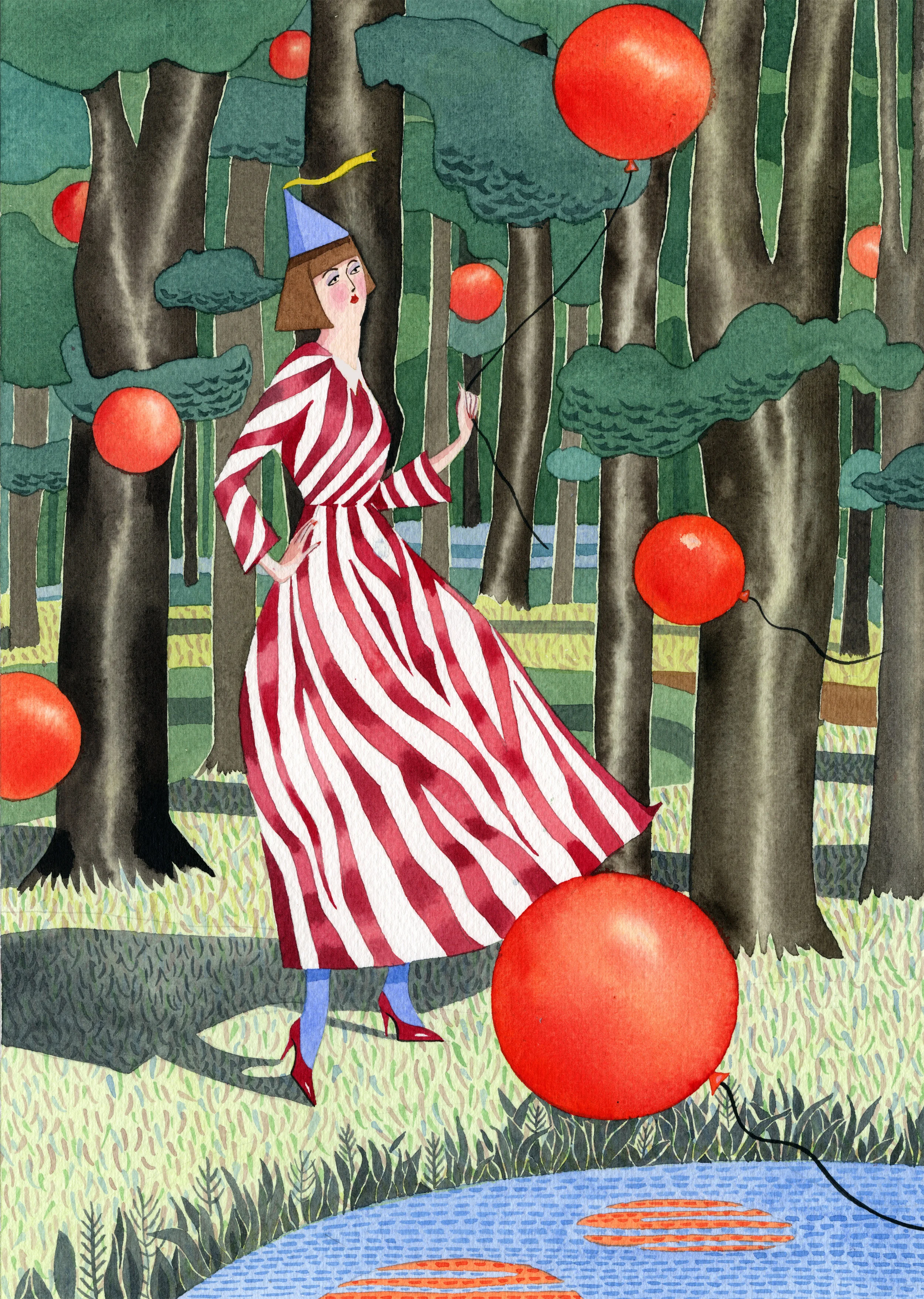 Balloons In The Wood