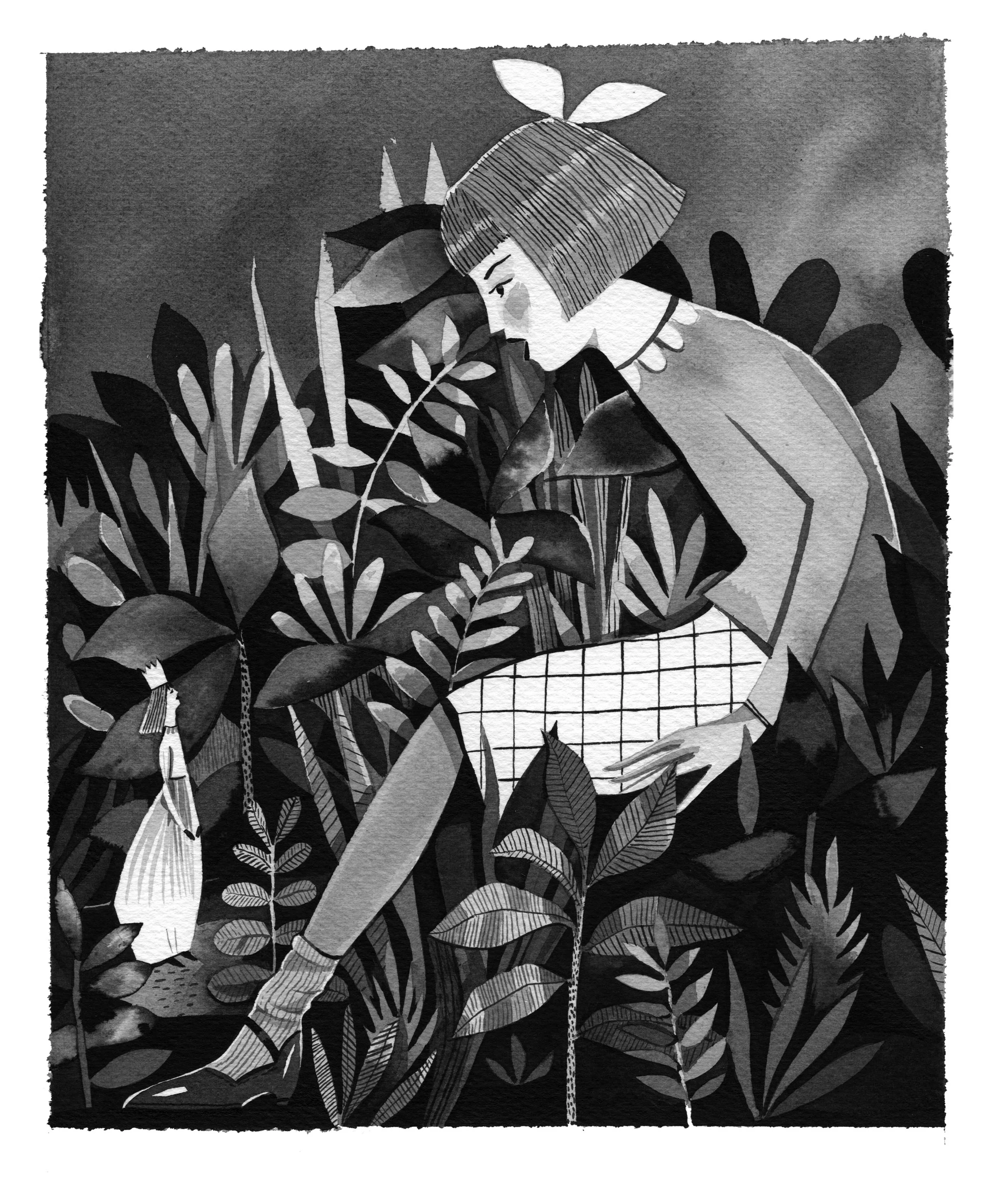 girl in the woods