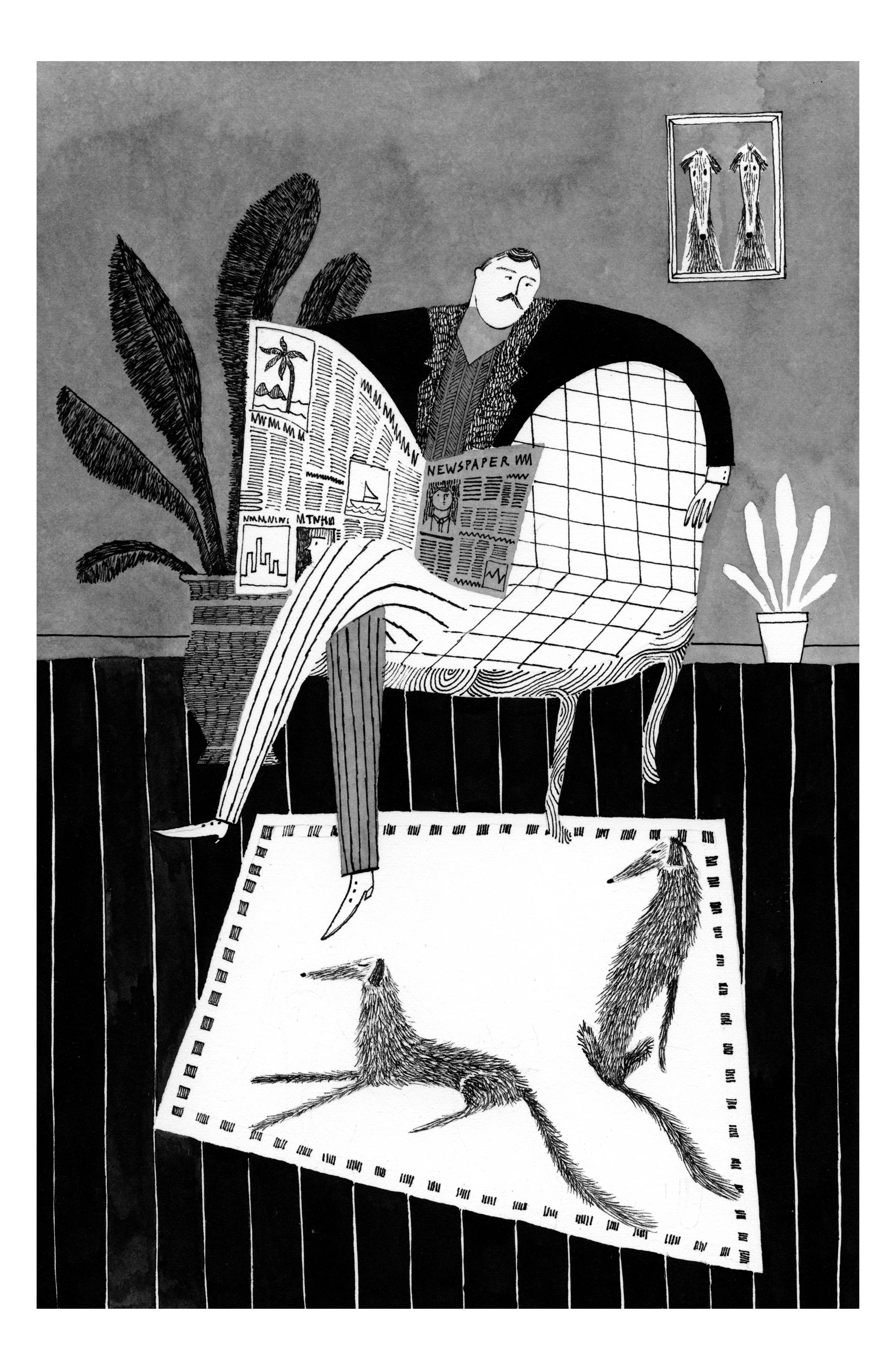 Man with dogs