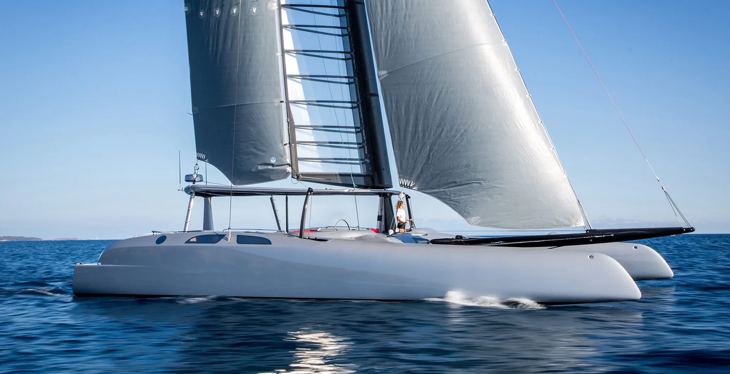 Eagle Class 53 hybrid wing and rig under sail