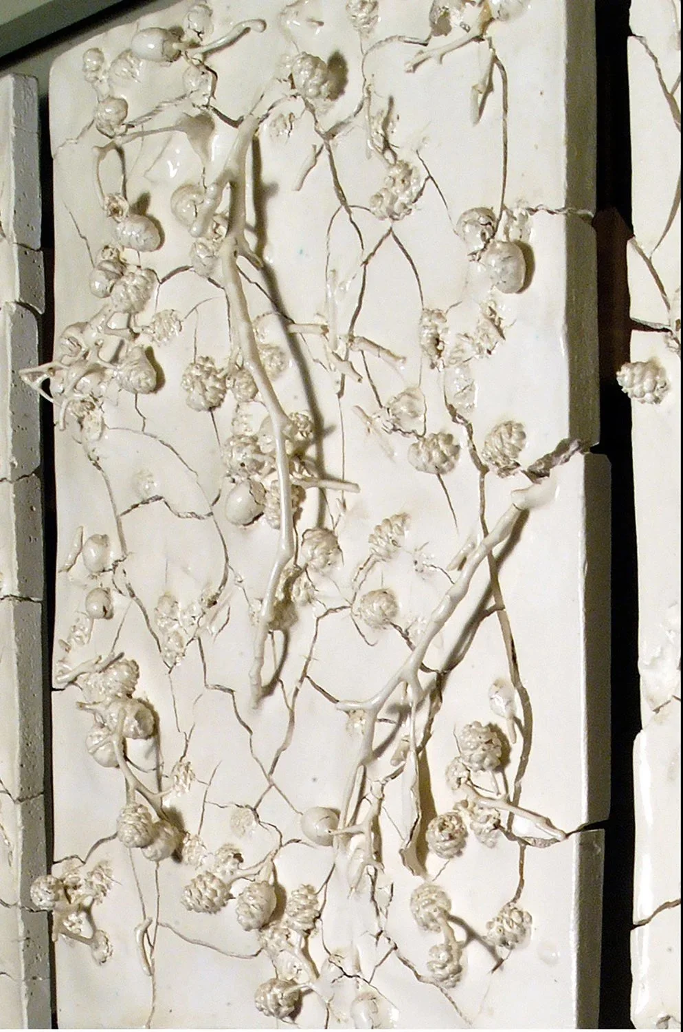 "Lessening", ceramic sculpture, detail