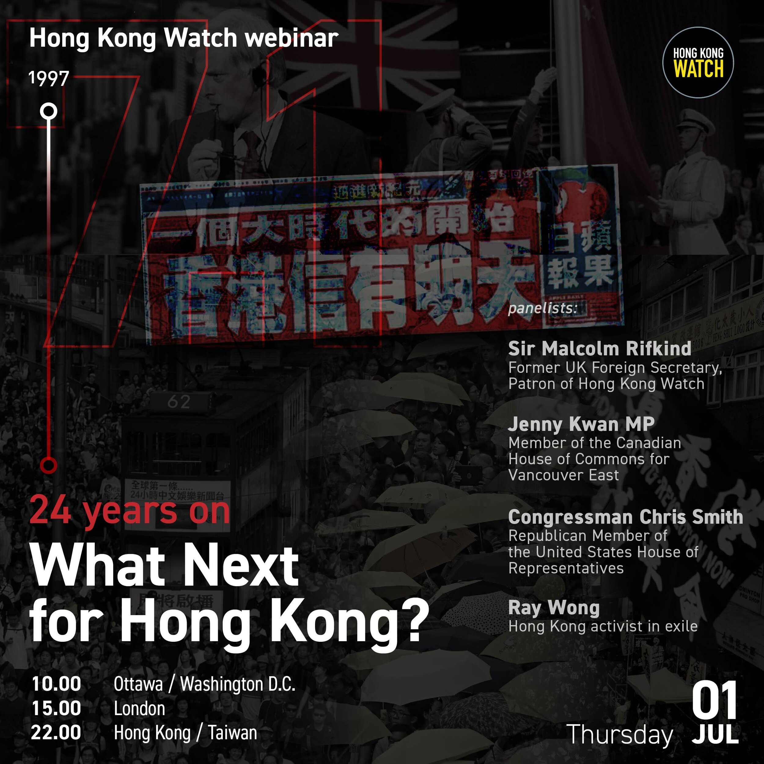 24 Years on - What Next for Hong Kong?