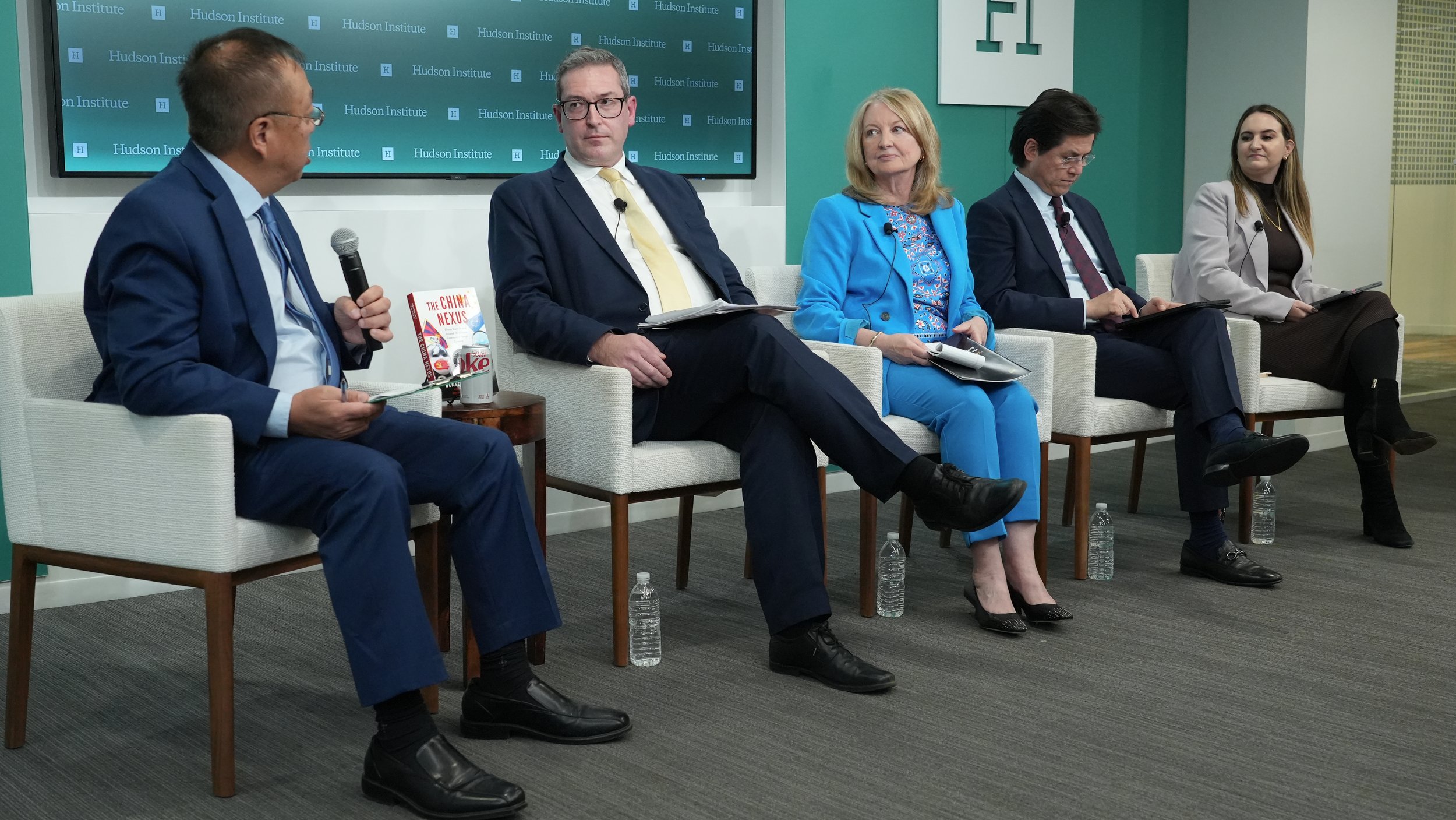 The panel discussion at Hudson Institute with Miles Yu, Benedict Rogers, Nina Shea, Nury Turkel and Olivia Enos.jpg