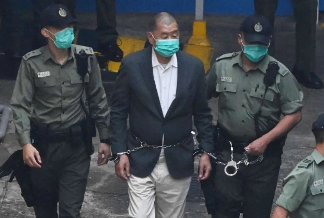 'My friend Jimmy Lai, a British national, has been jailed by China. This must not stand. The Foreign Secretary owes it to Britain to speak up and act', Benedict Rogers