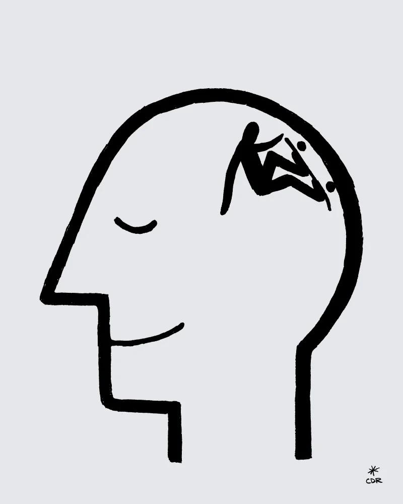 Skateboarding On The Mind Art Print by CDR