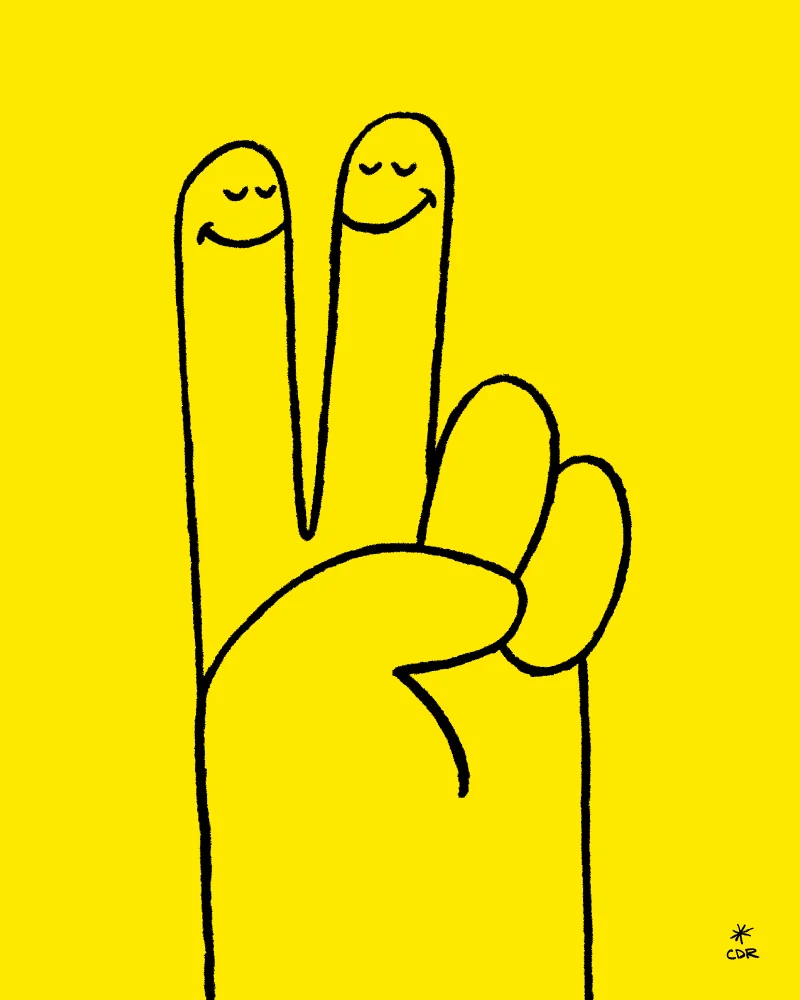 It Takes Two - Yellow - Print