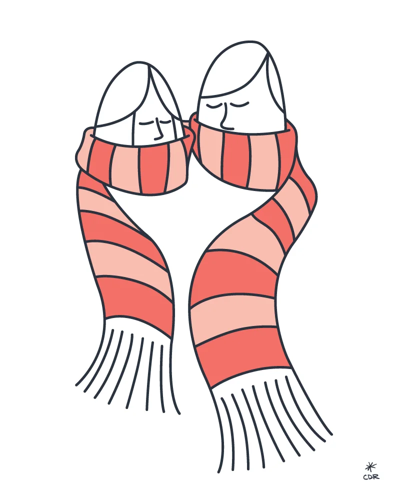 Scarf Sharing - Print
