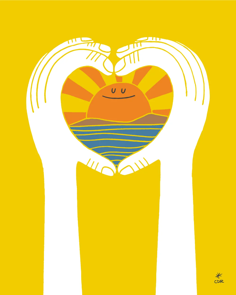 Rise &amp; Shine Sun Art Print by CDR