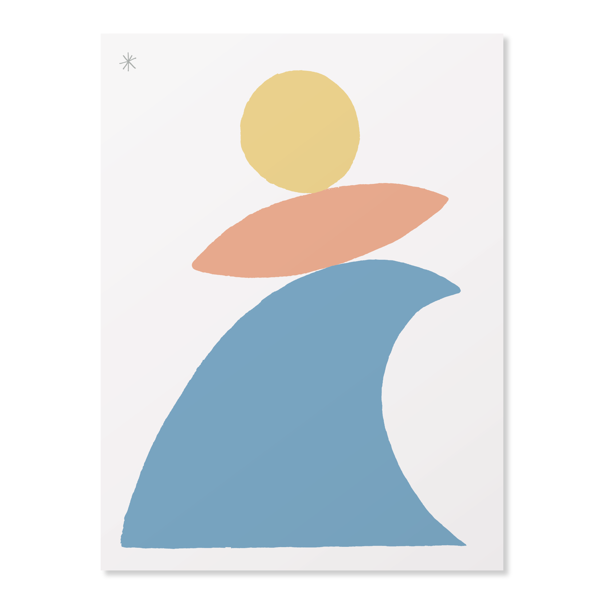 Yellow Surfs Orange Surfs Blue - Limited Edition Print