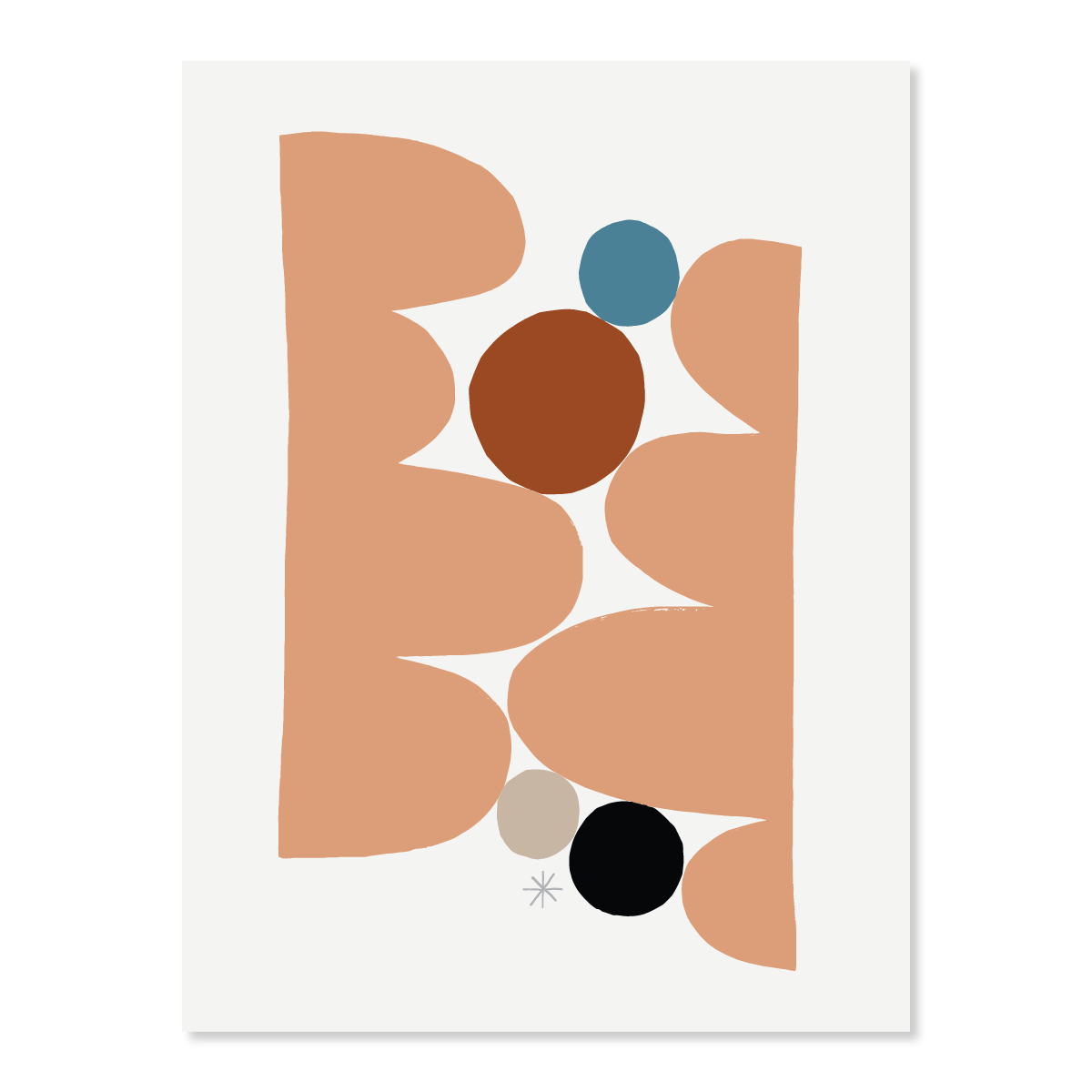 Collecting Pebbles - Print