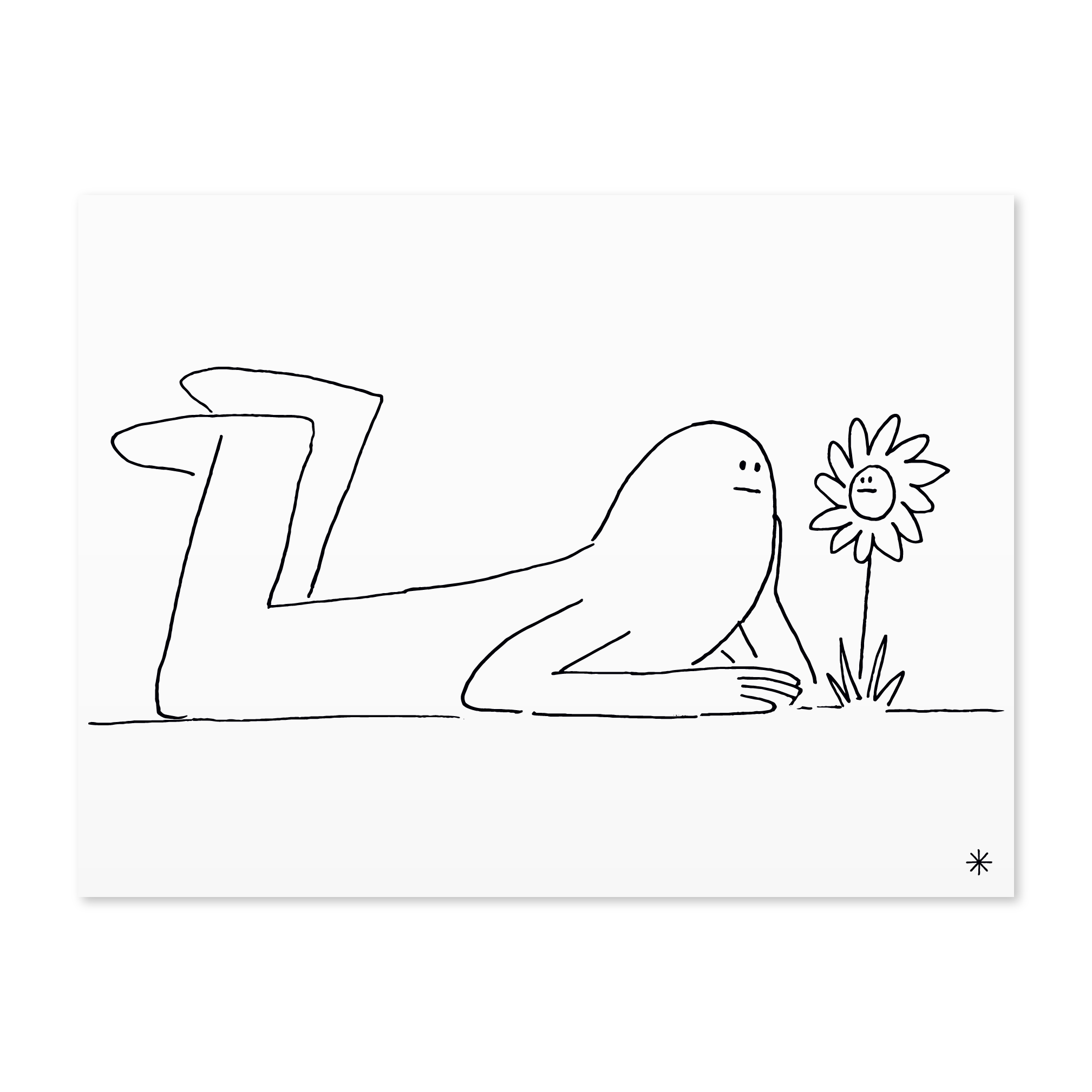 Flower Gazing – Print
